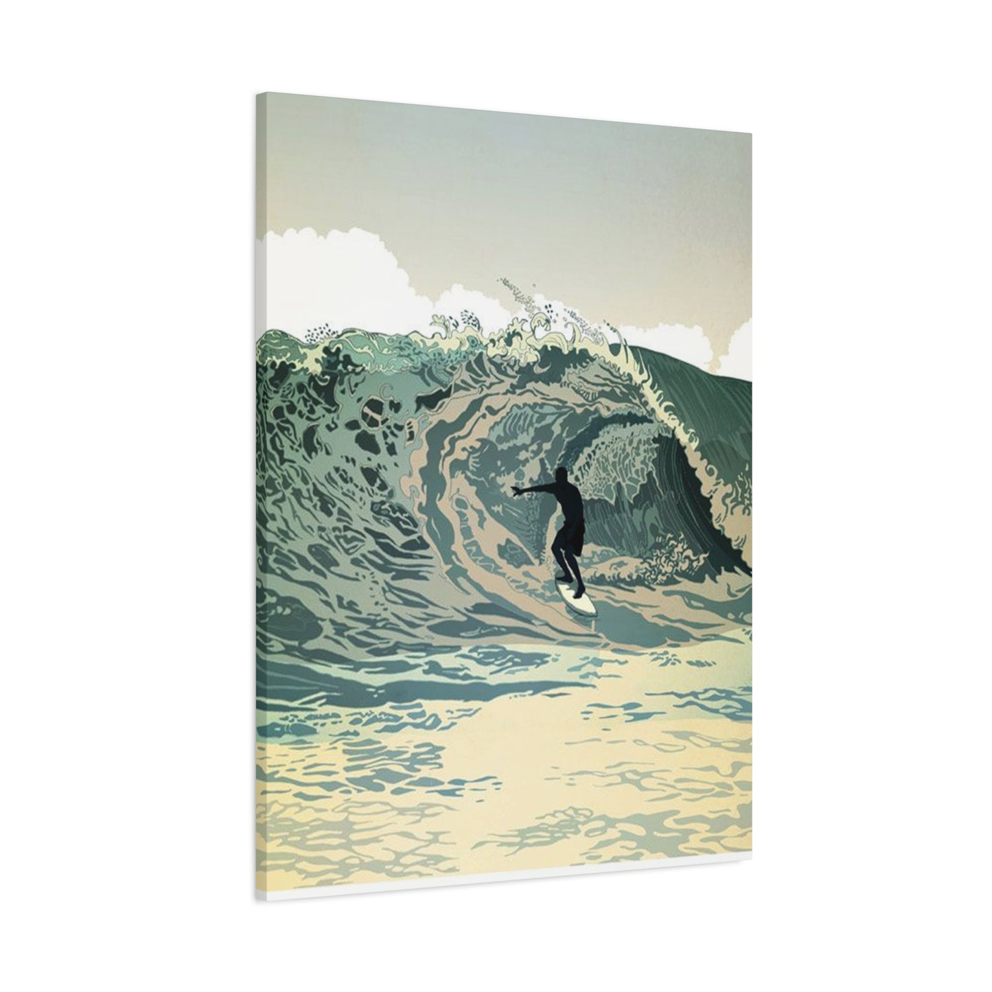 Wave Surfing Wall Art & Canvas Prints