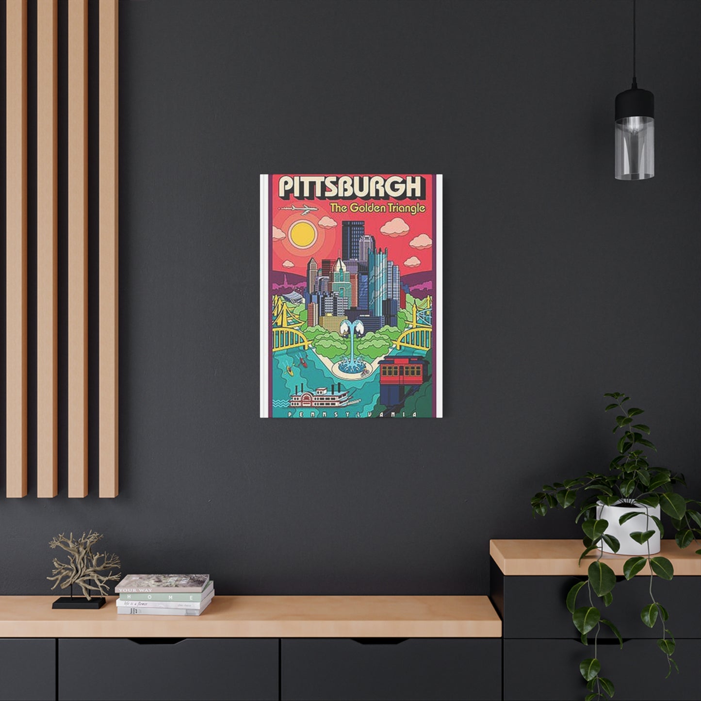 Pittsburgh The Golden Triangle Poster Wall Art & Canvas Prints