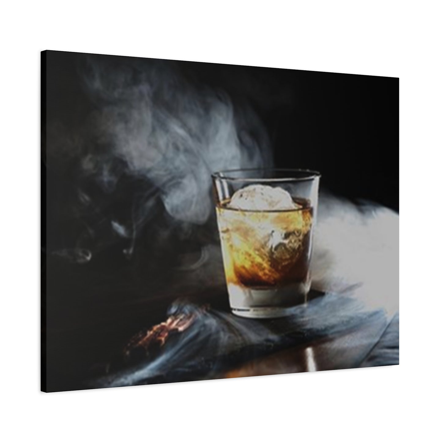 Whiskey In Smoke Wall Art & Canvas Prints