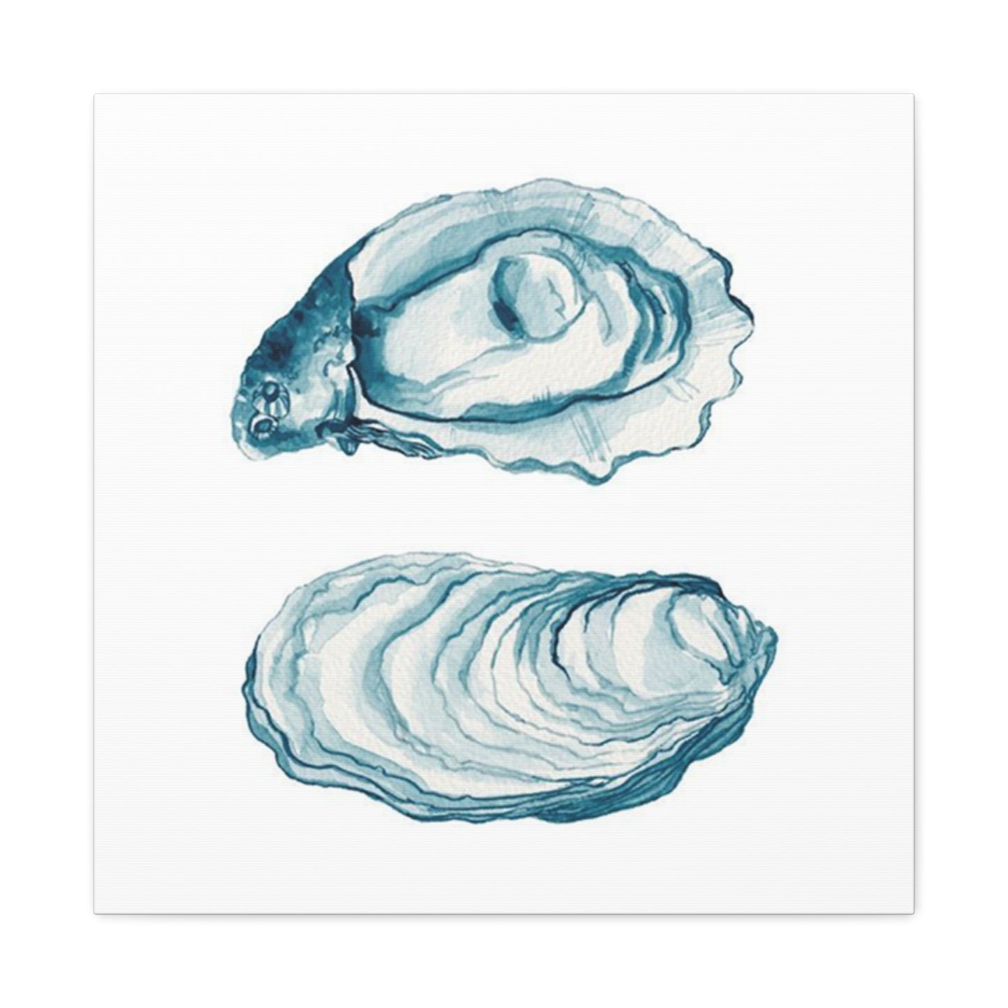 Blue Sea Shell Wall Art & Canvas Prints