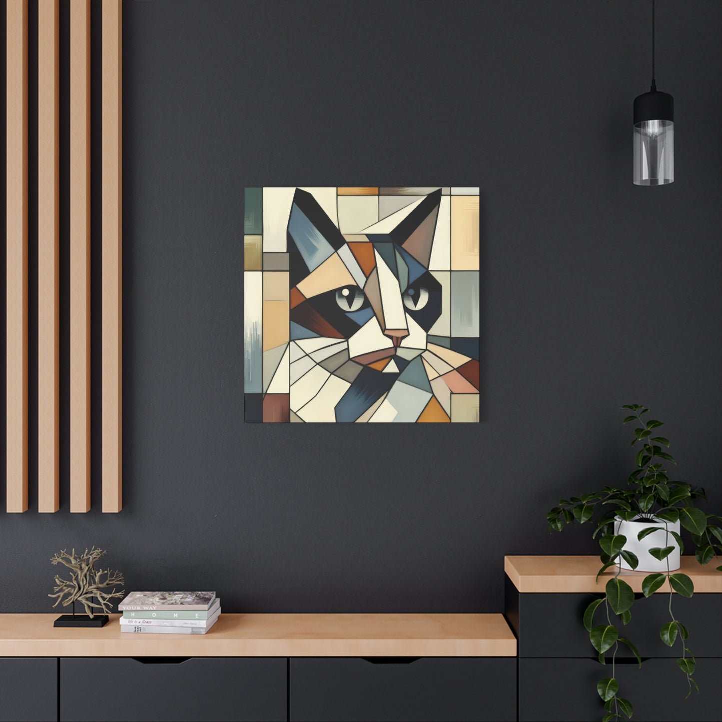 Cat Portrait Cubism Wall Art & Canvas Prints