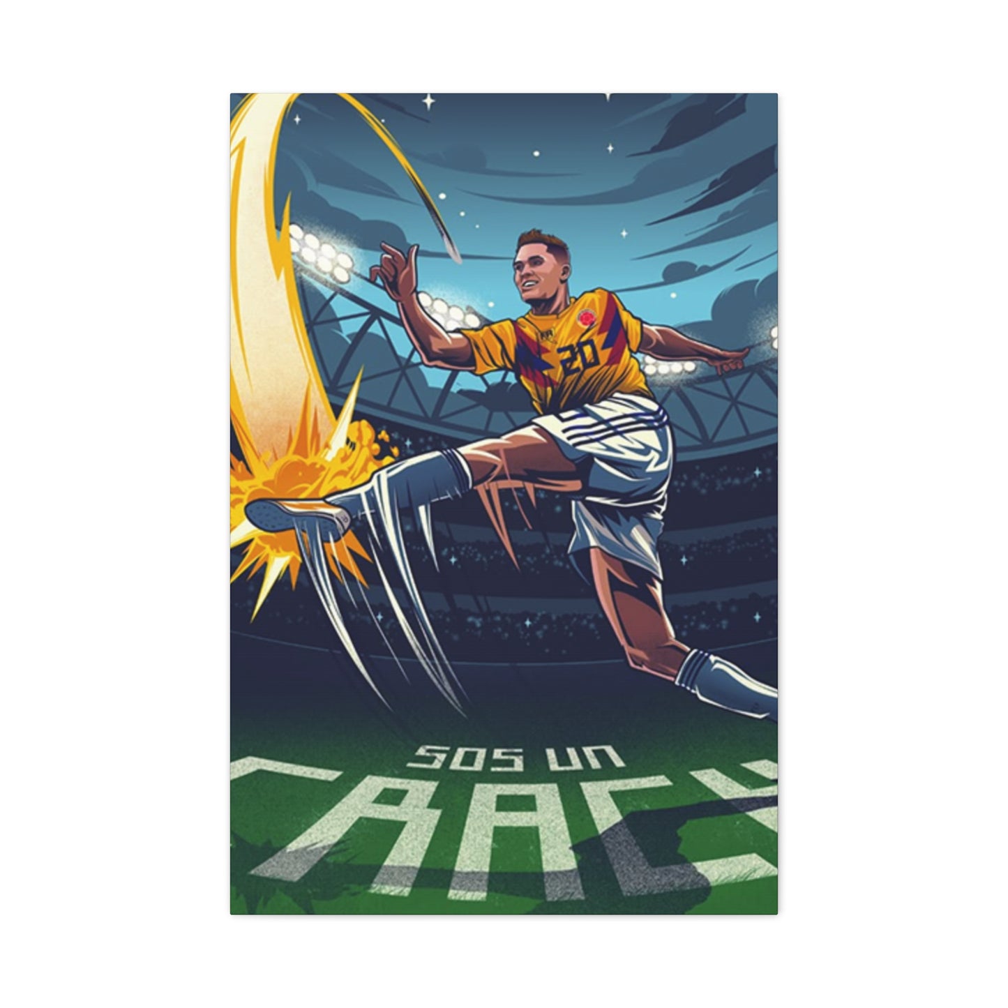 Animation Of Football Players Wall Art & Canvas Prints