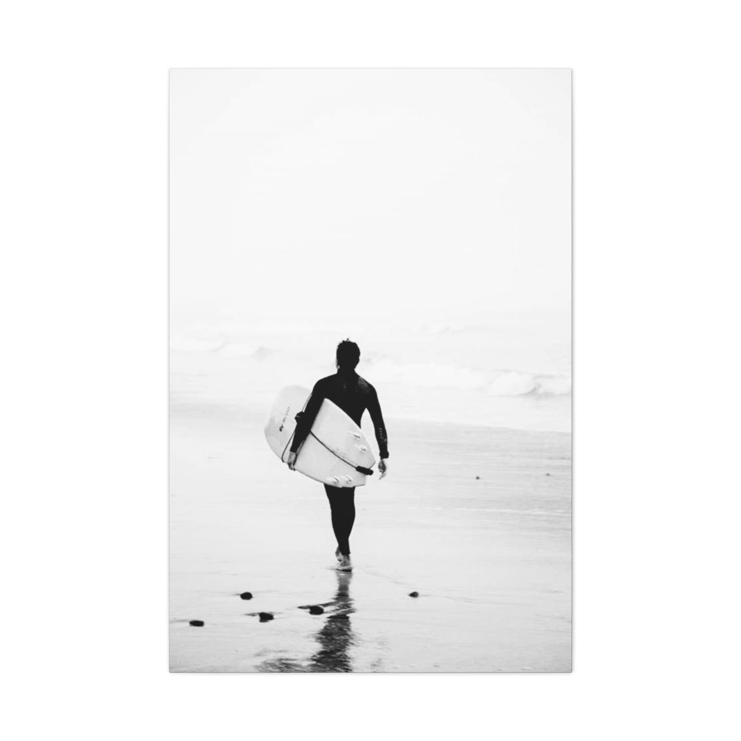 Black & White Surfing Photo Wall Art & Canvas Prints