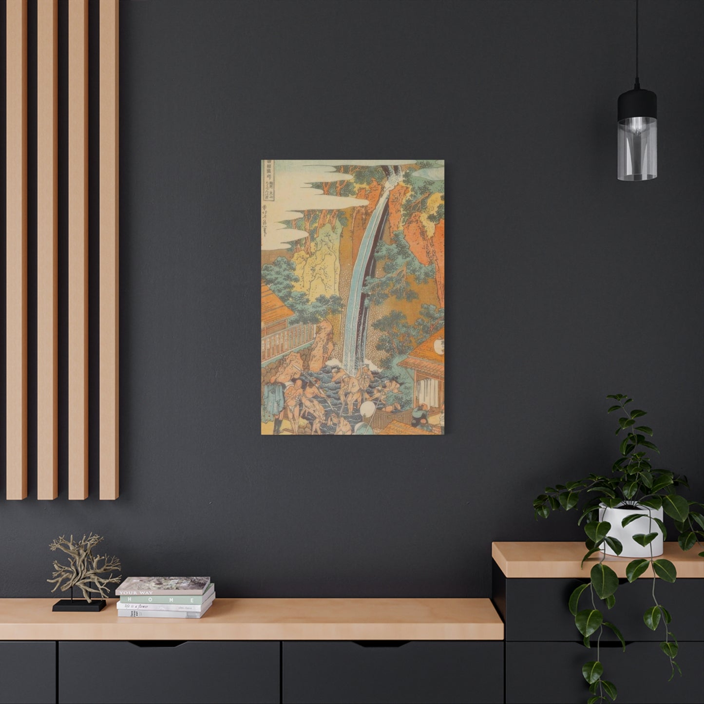 Katsushika Hokusai Roben Waterfall At Oyama An Sagami Province Wall Art & Canvas Prints