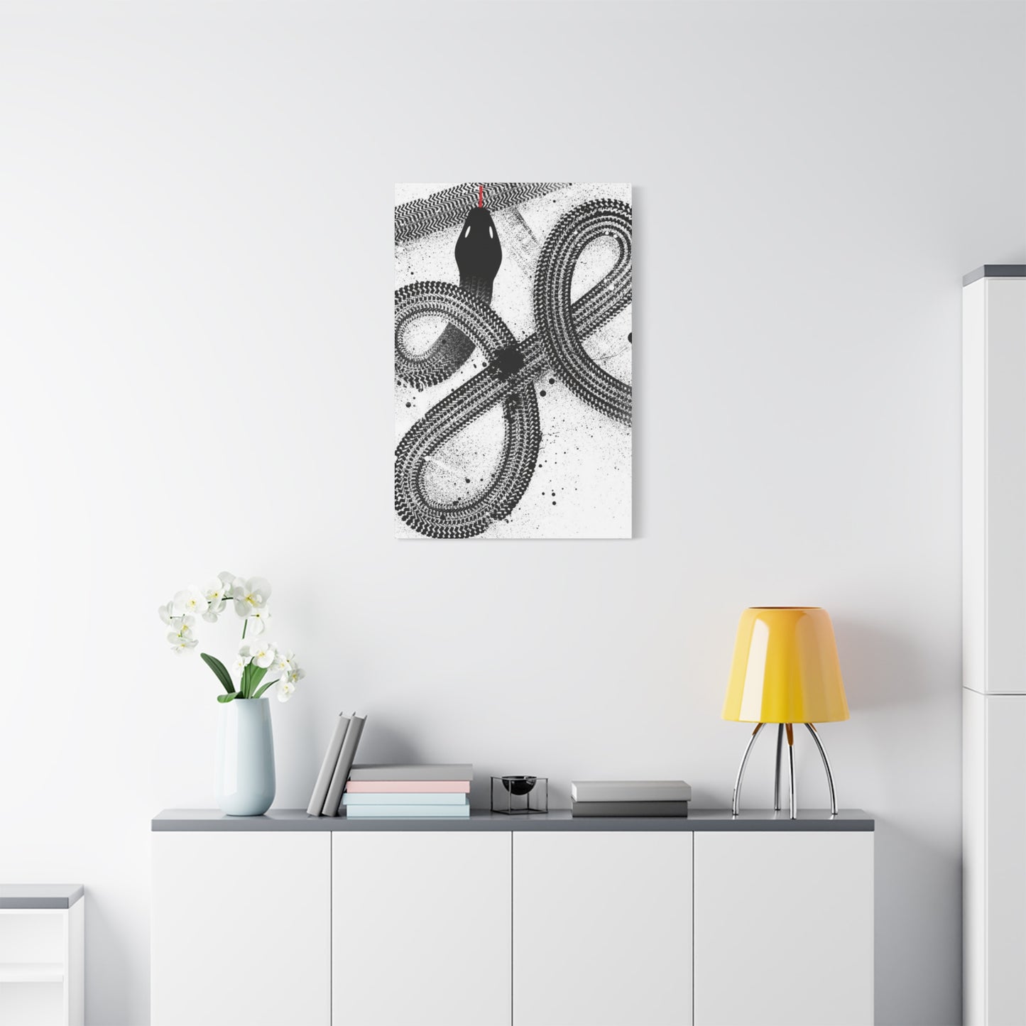 Black & White Snake Wall Art & Canvas Prints