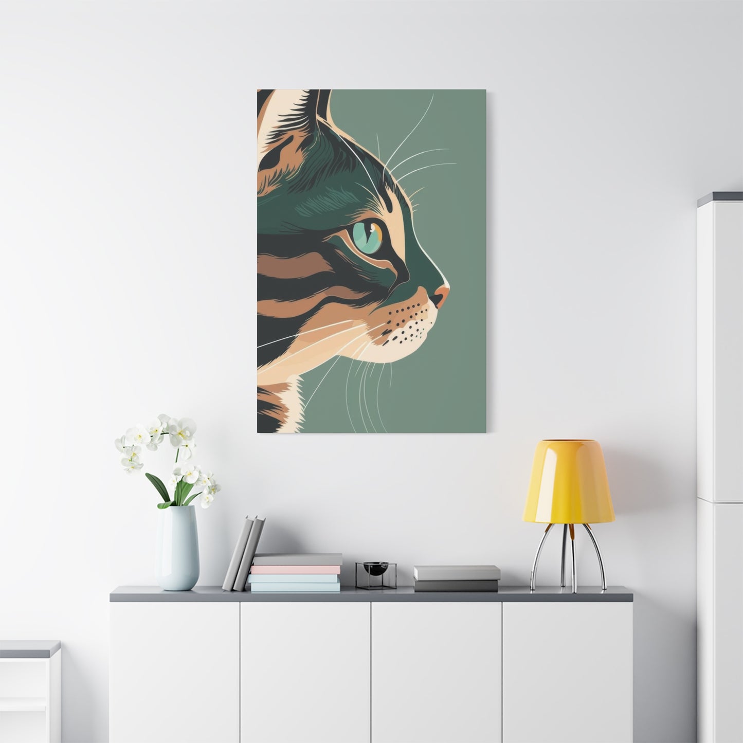 Cat Face Closeup Deco Wall Art & Canvas Prints