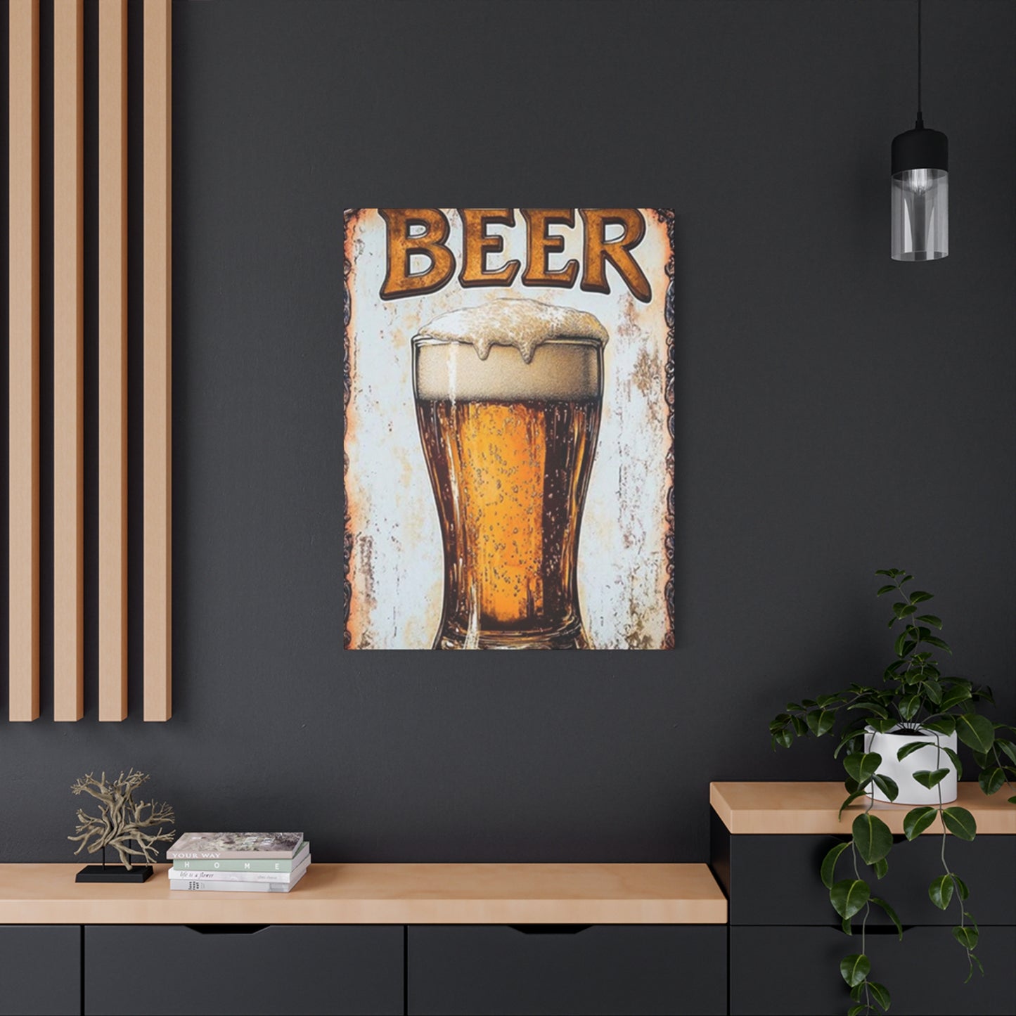 Beer Abstract Painting Wall Art & Canvas Prints