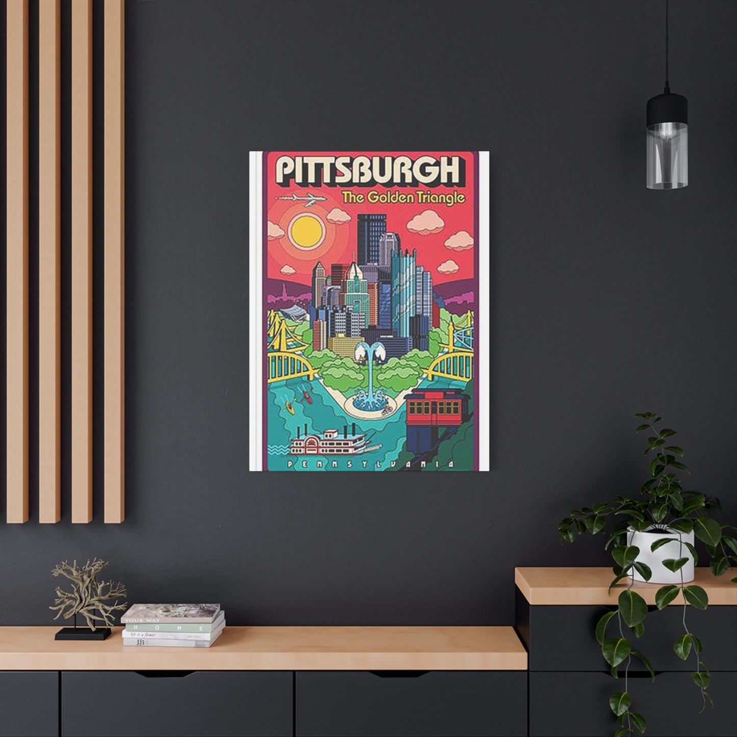 Pittsburgh The Golden Triangle Poster Wall Art & Canvas Prints
