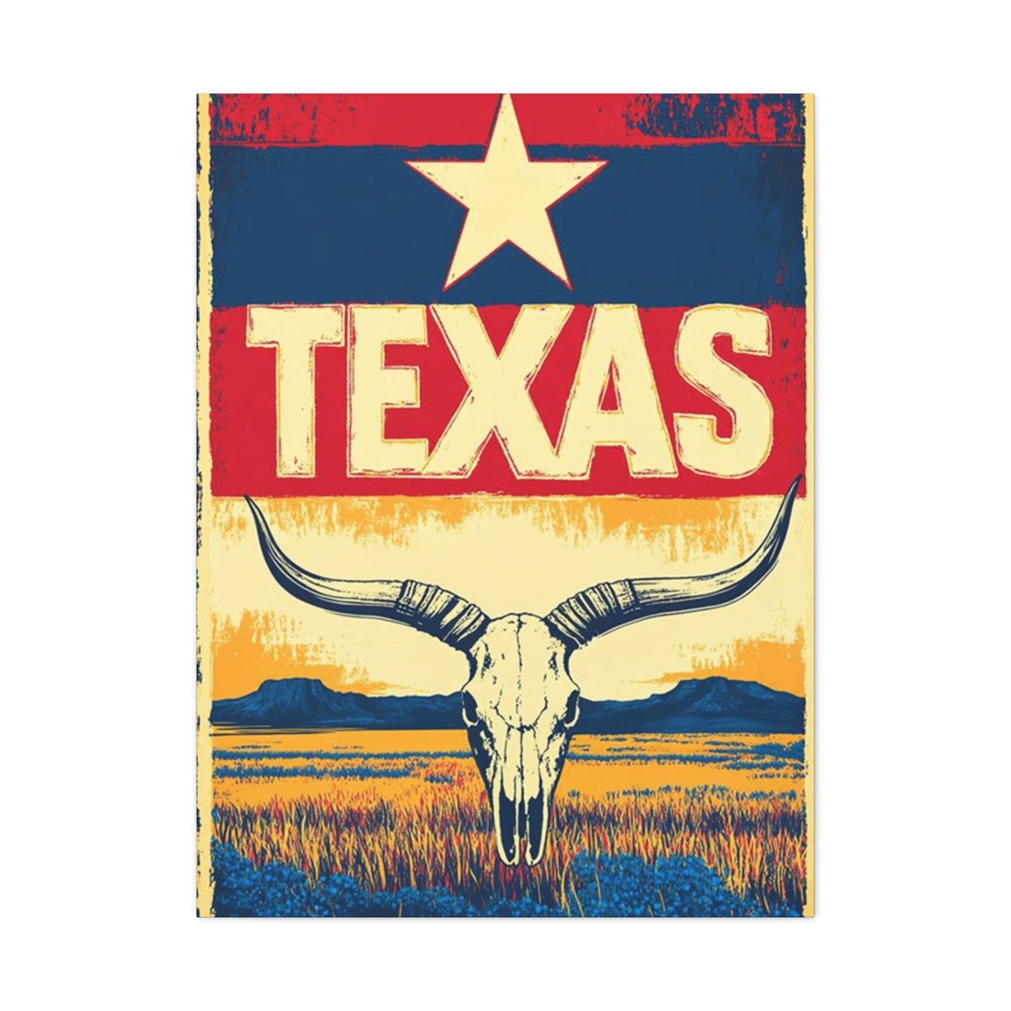 Landscape Of The Texas State Poster Wall Art & Canvas Prints
