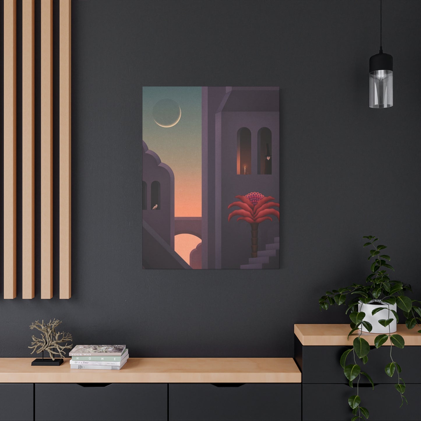 Resort In Dawn Wall Art & Canvas Prints