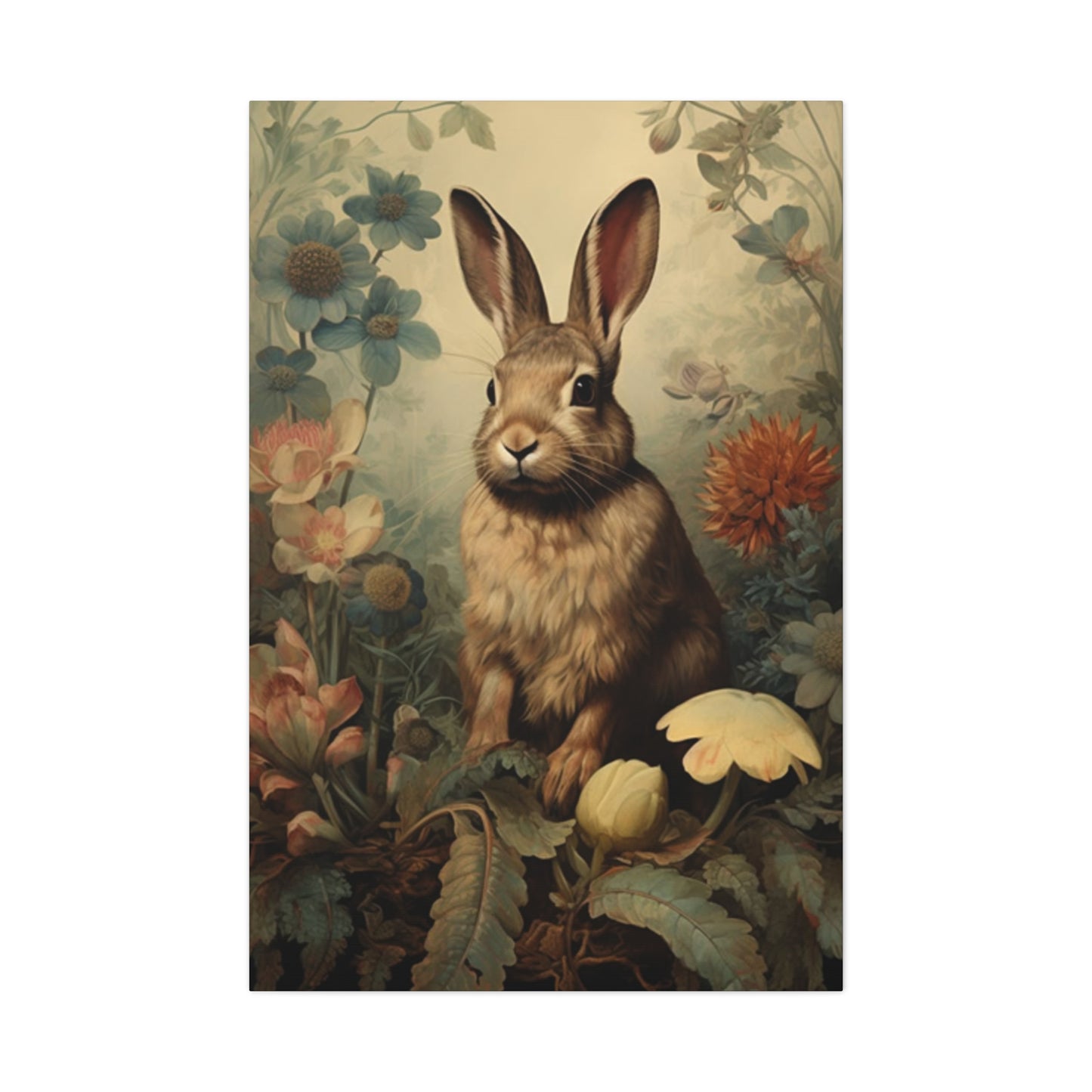 Flora, Fauna & Small White Rabbit Wall Art & Canvas Prints