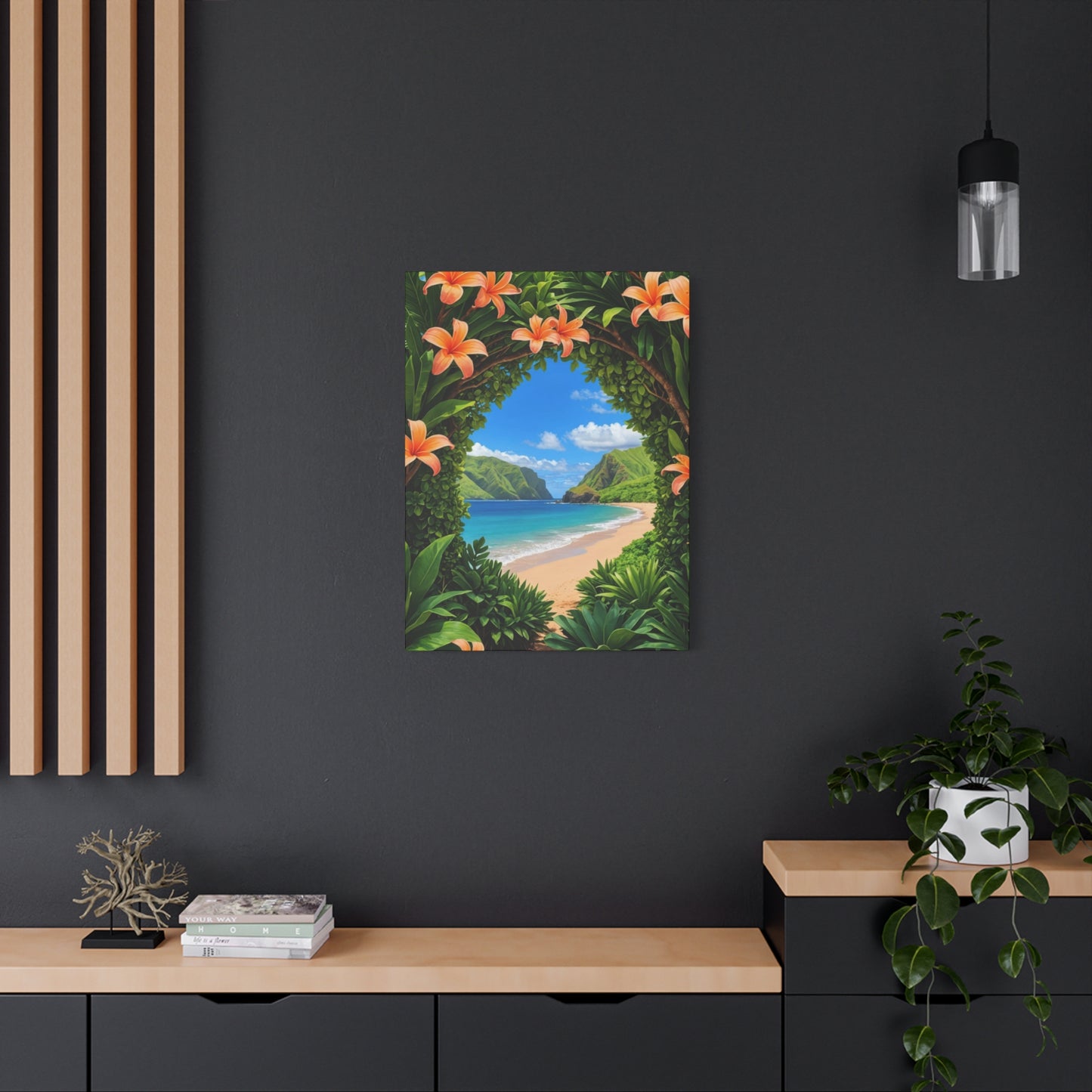 Hawaii Flower Frame Wall Art & Canvas Prints