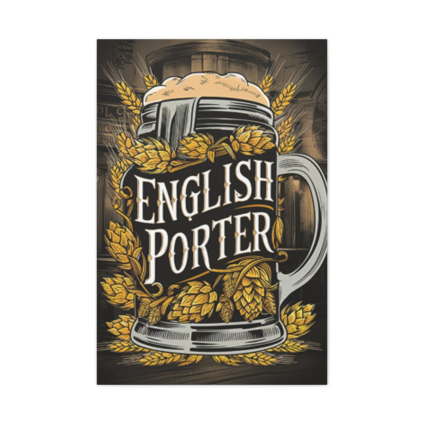 English Porter Whiskey Wall Art & Canvas Prints
