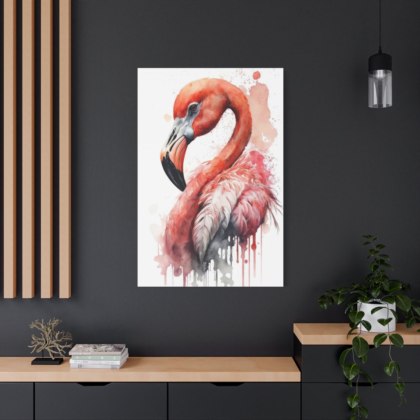 Flaming Pink Paintflow Wall Art & Canvas Prints