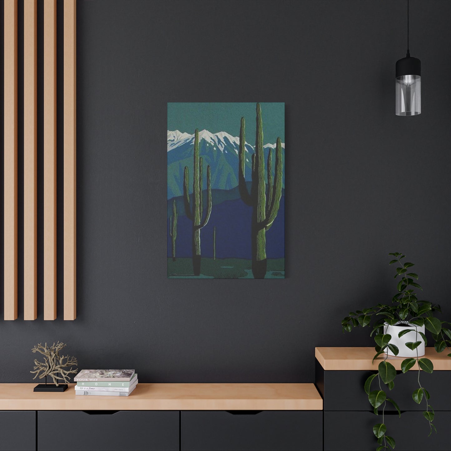 Abstract Arizona Green Cactus Wall Art & Canvas Prints