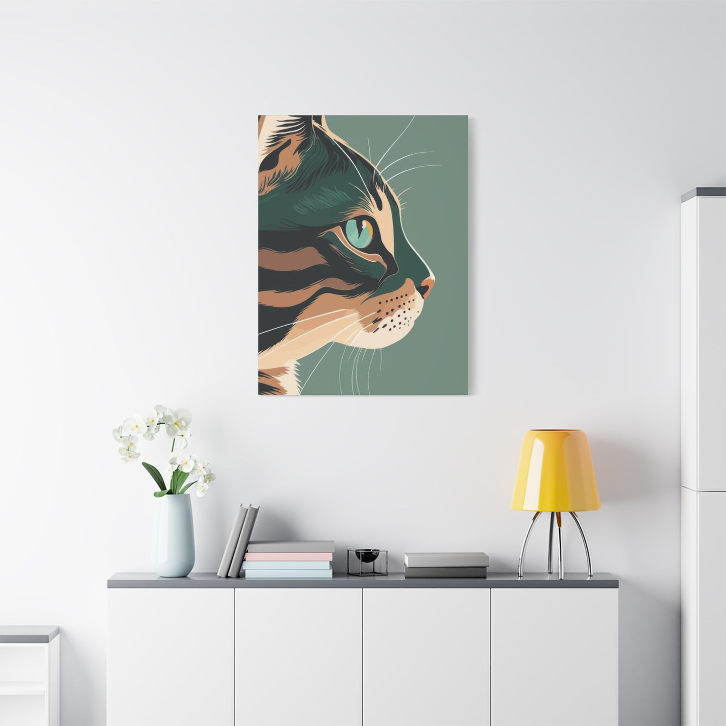 Cat Face Closeup Deco Wall Art & Canvas Prints
