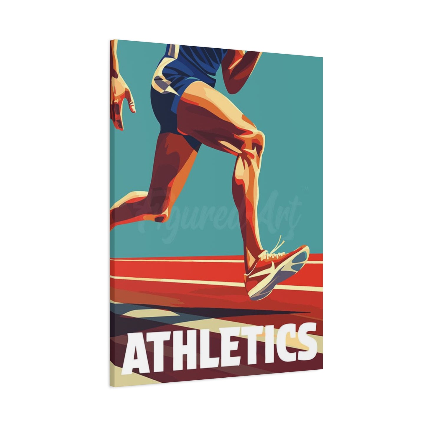 Abstract Athletics Running Wall Art & Canvas Prints