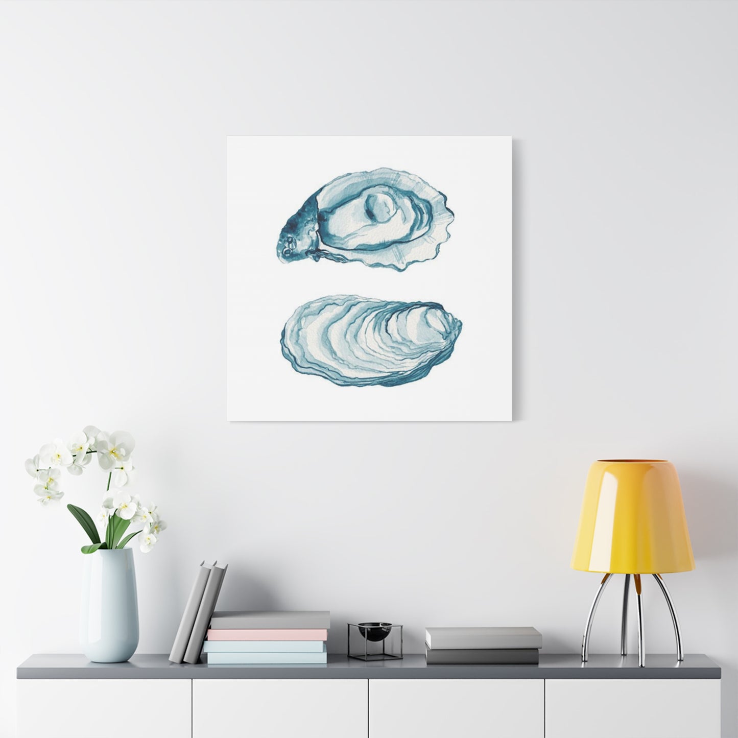 Blue Sea Shell Wall Art & Canvas Prints