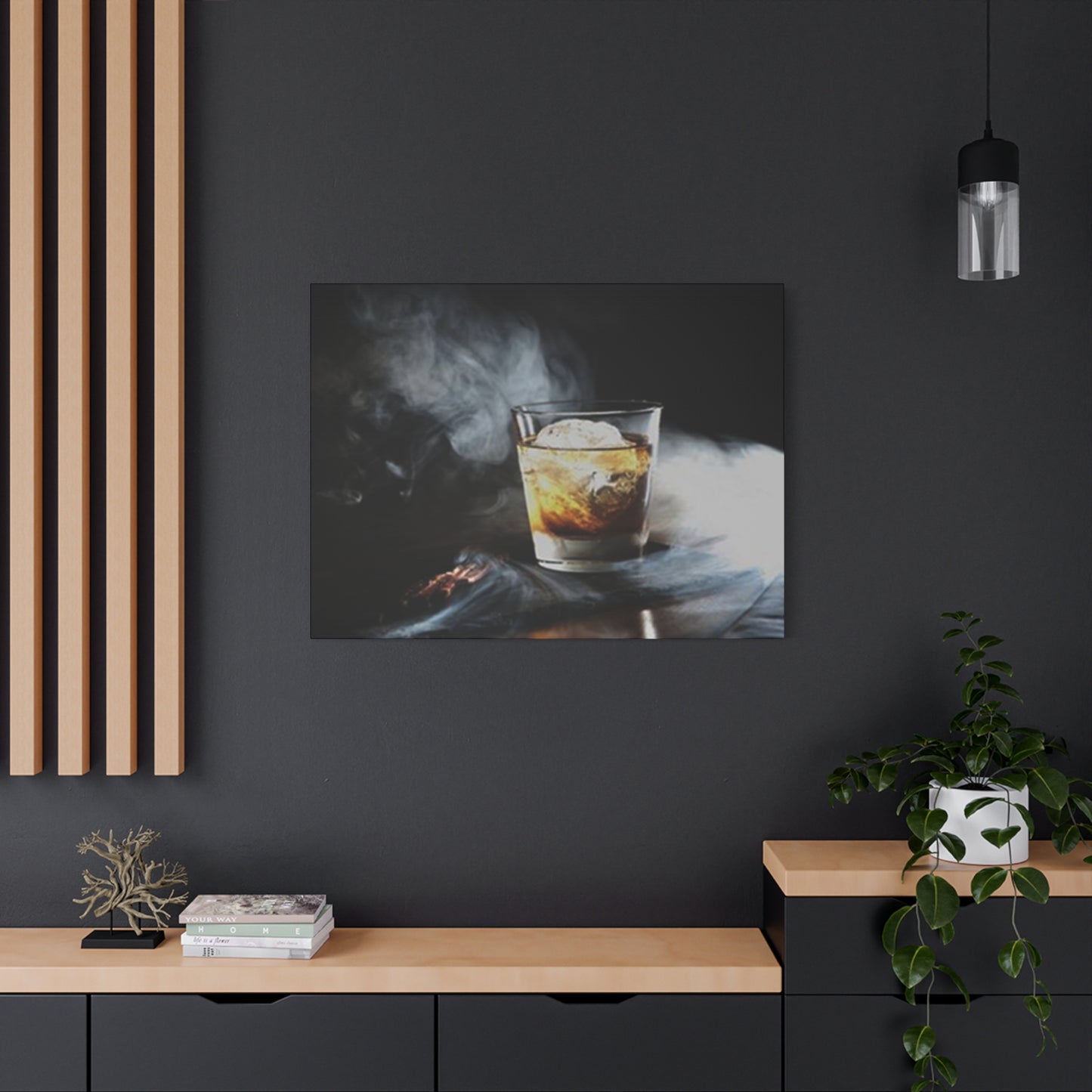 Whiskey In Smoke Wall Art & Canvas Prints