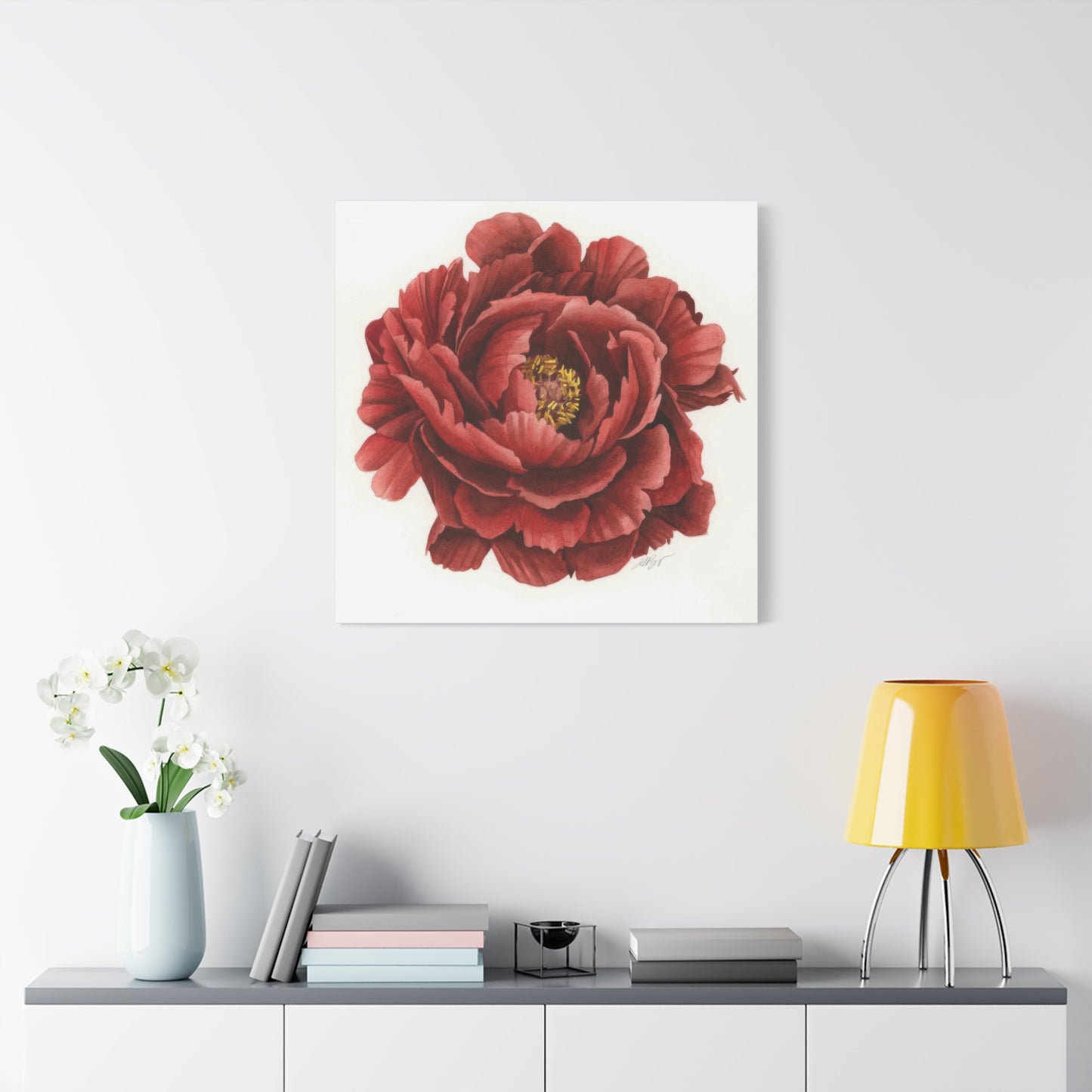 Grace Popp Red Flower Head Wall Art & Canvas Prints