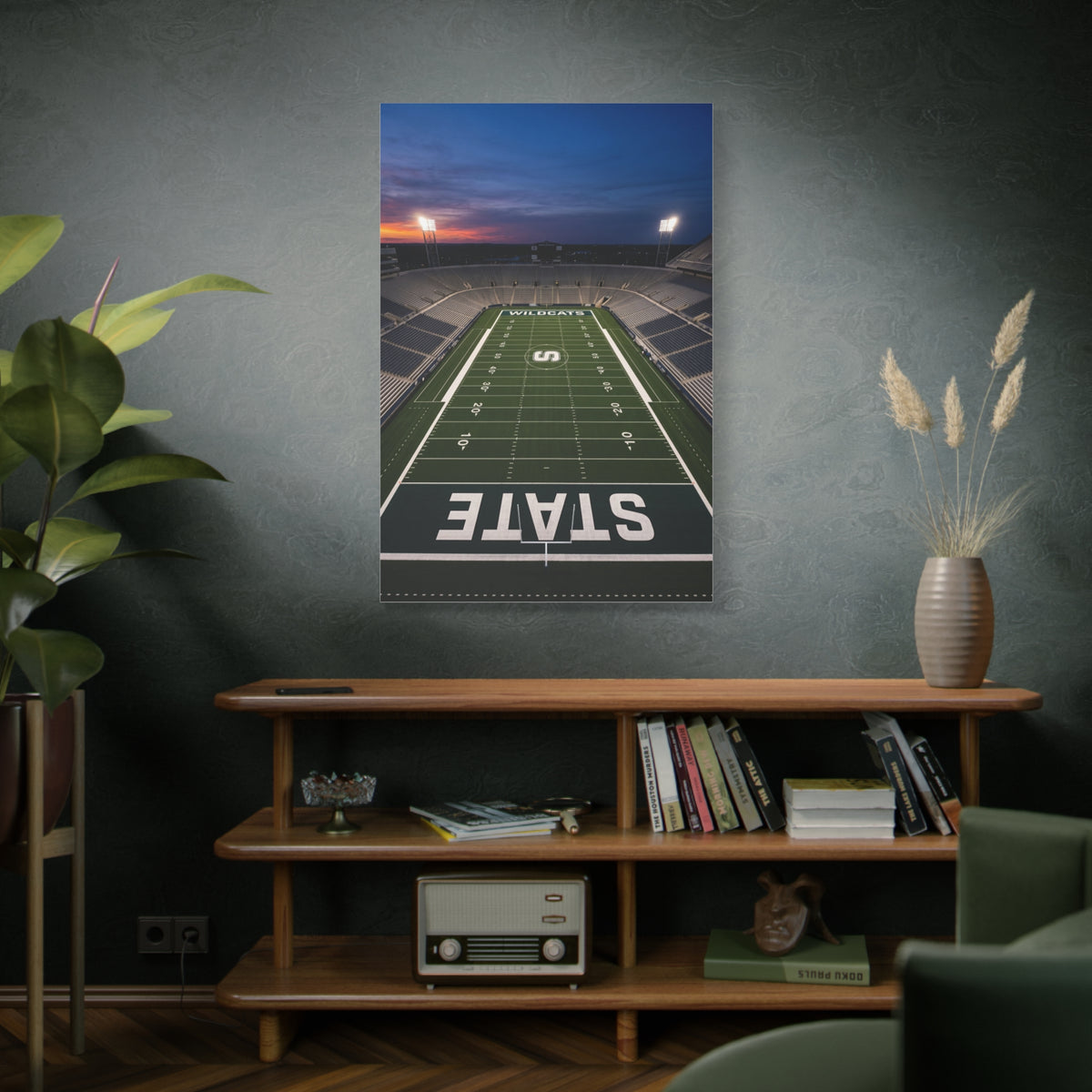 Stadium Under Lights Panorama Sports Wall Art & Canvas Print
