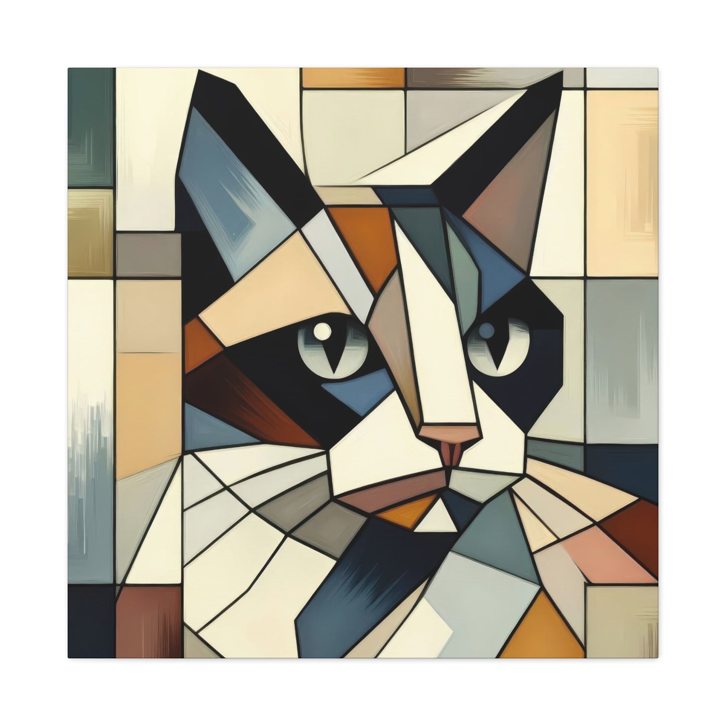 Cat Portrait Cubism Wall Art & Canvas Prints