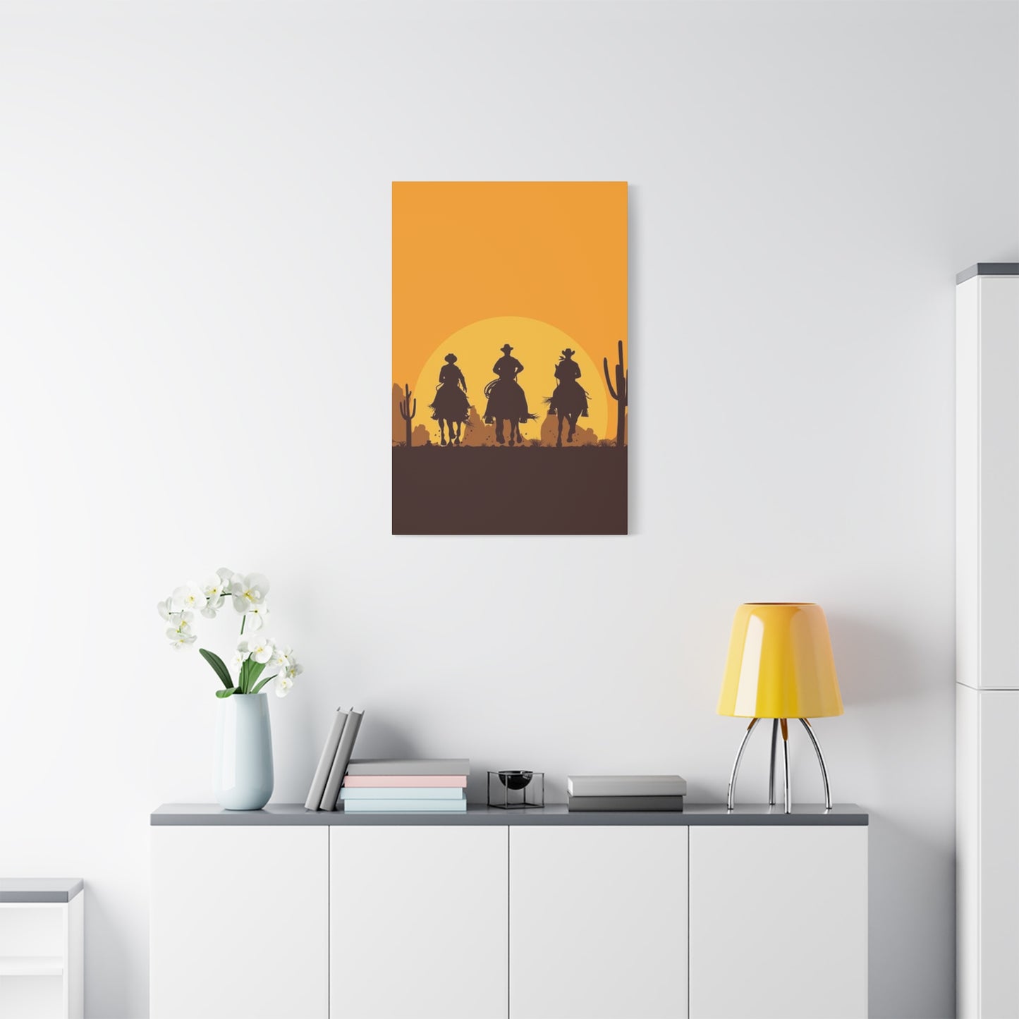 Horse Riding In Desert Wall Art & Canvas Prints