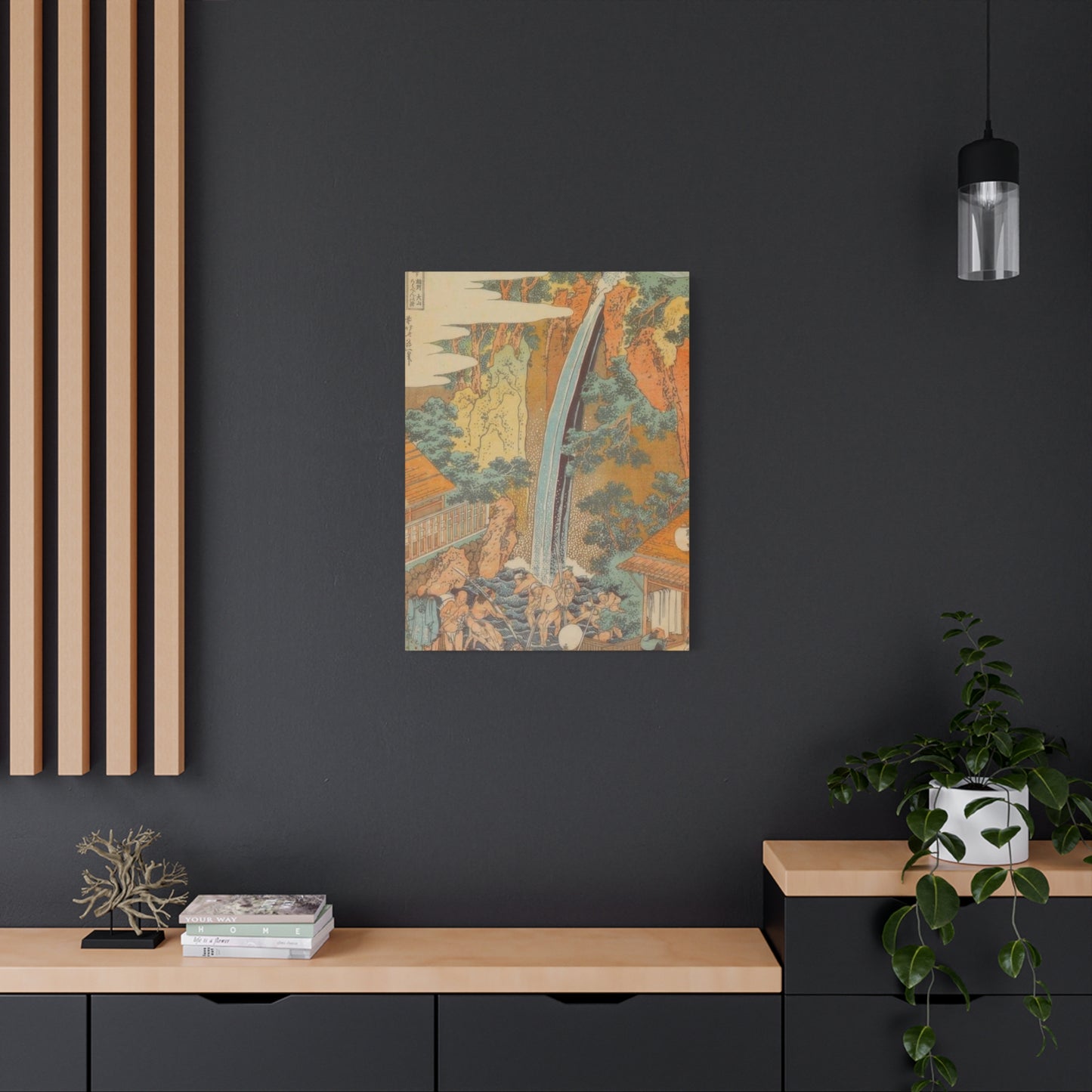 Katsushika Hokusai Roben Waterfall At Oyama An Sagami Province Wall Art & Canvas Prints