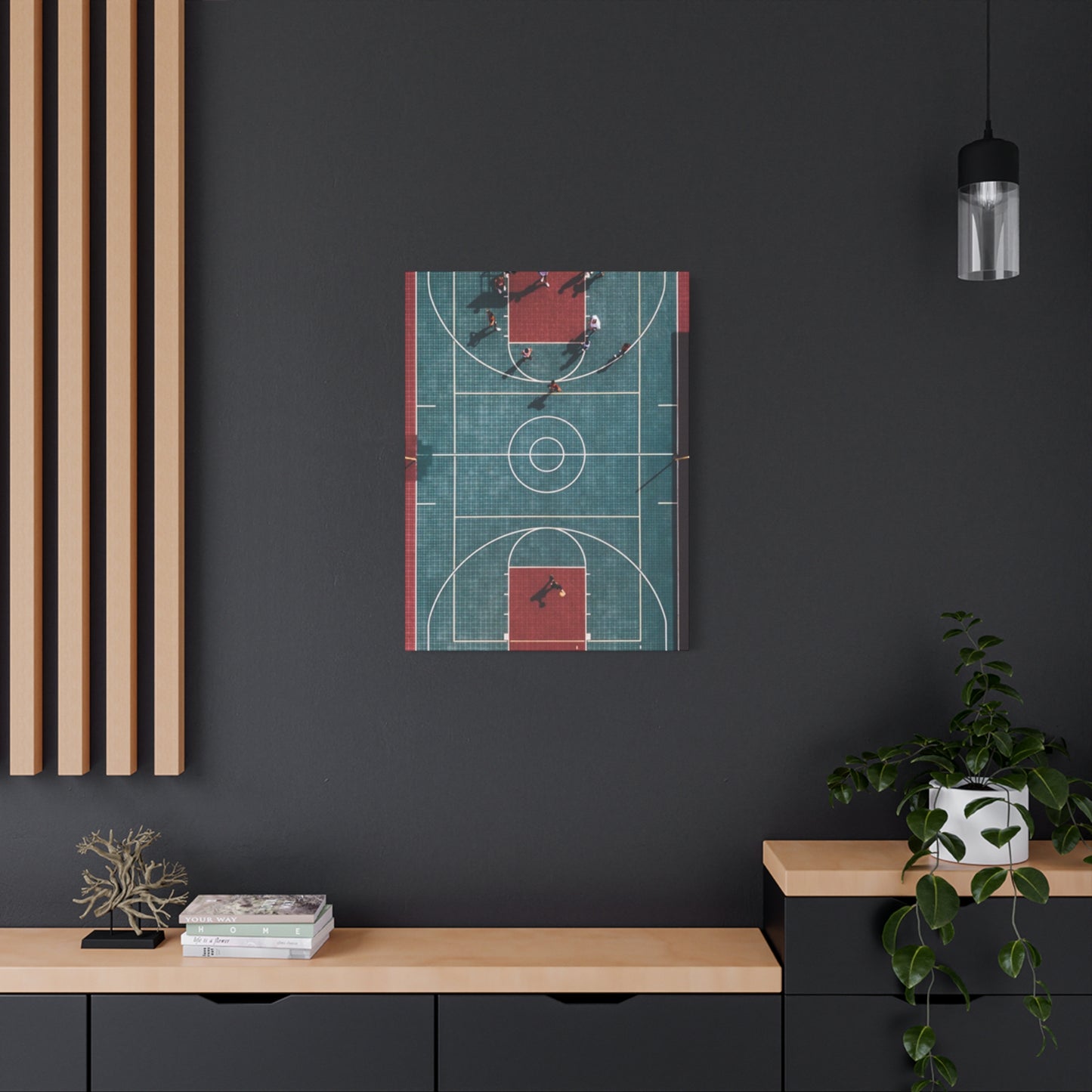 Basketball Court Top View Wall Art & Canvas Prints