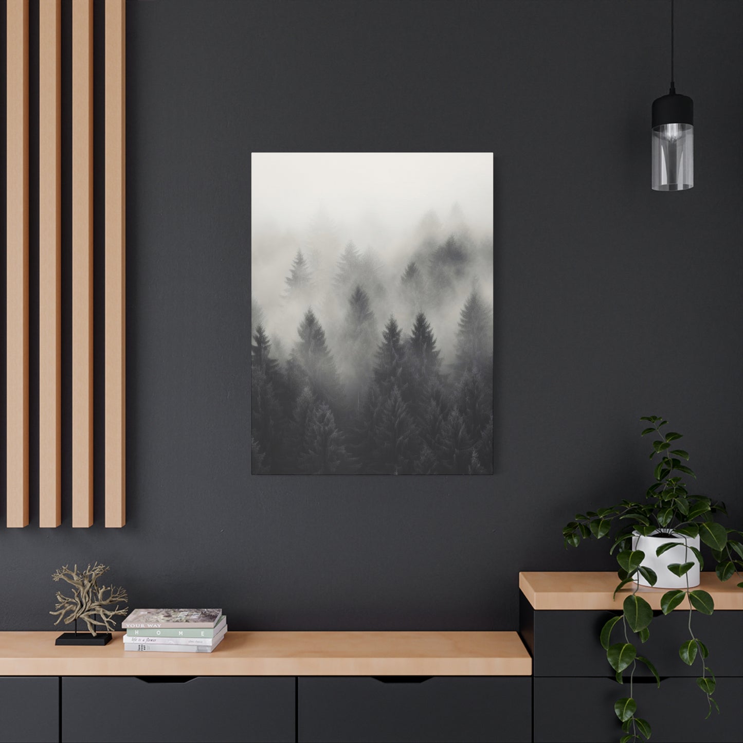 Forest Fog Grey Wall Art & Canvas Prints