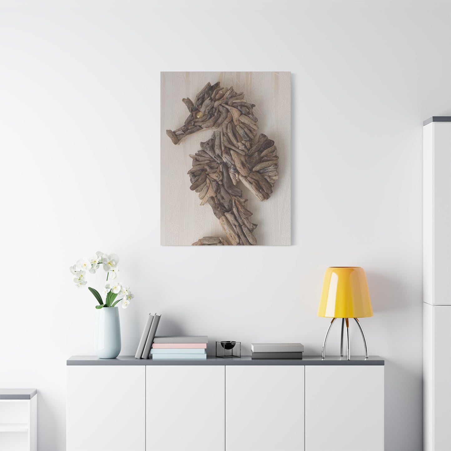 Driftwood Seahorse Wall Art & Canvas Prints