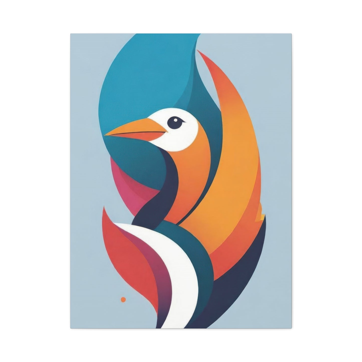 Bird Abstract Shapes Colorful Wall Art & Canvas Prints