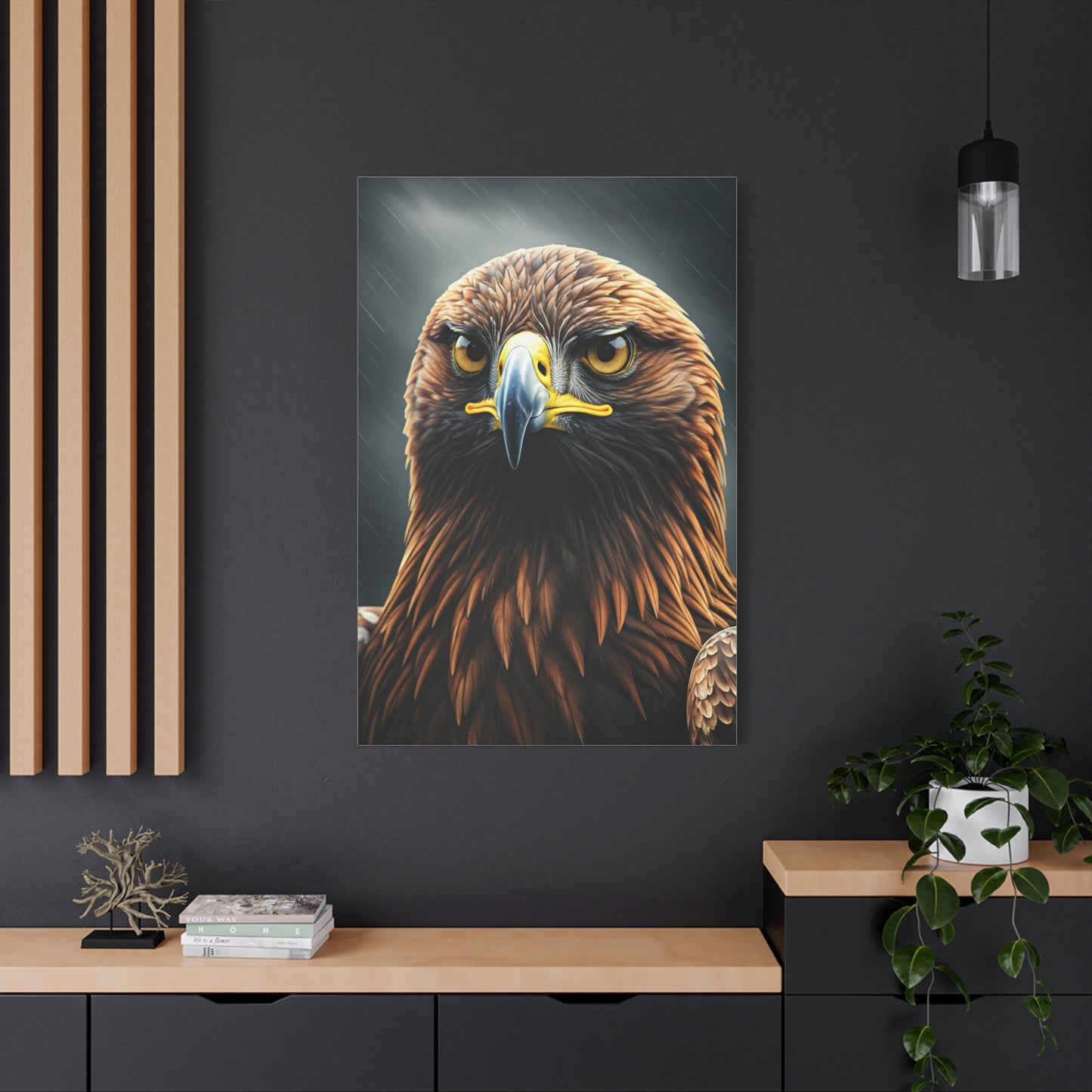 Golden Eagle Intensity Wall Art & Canvas Prints