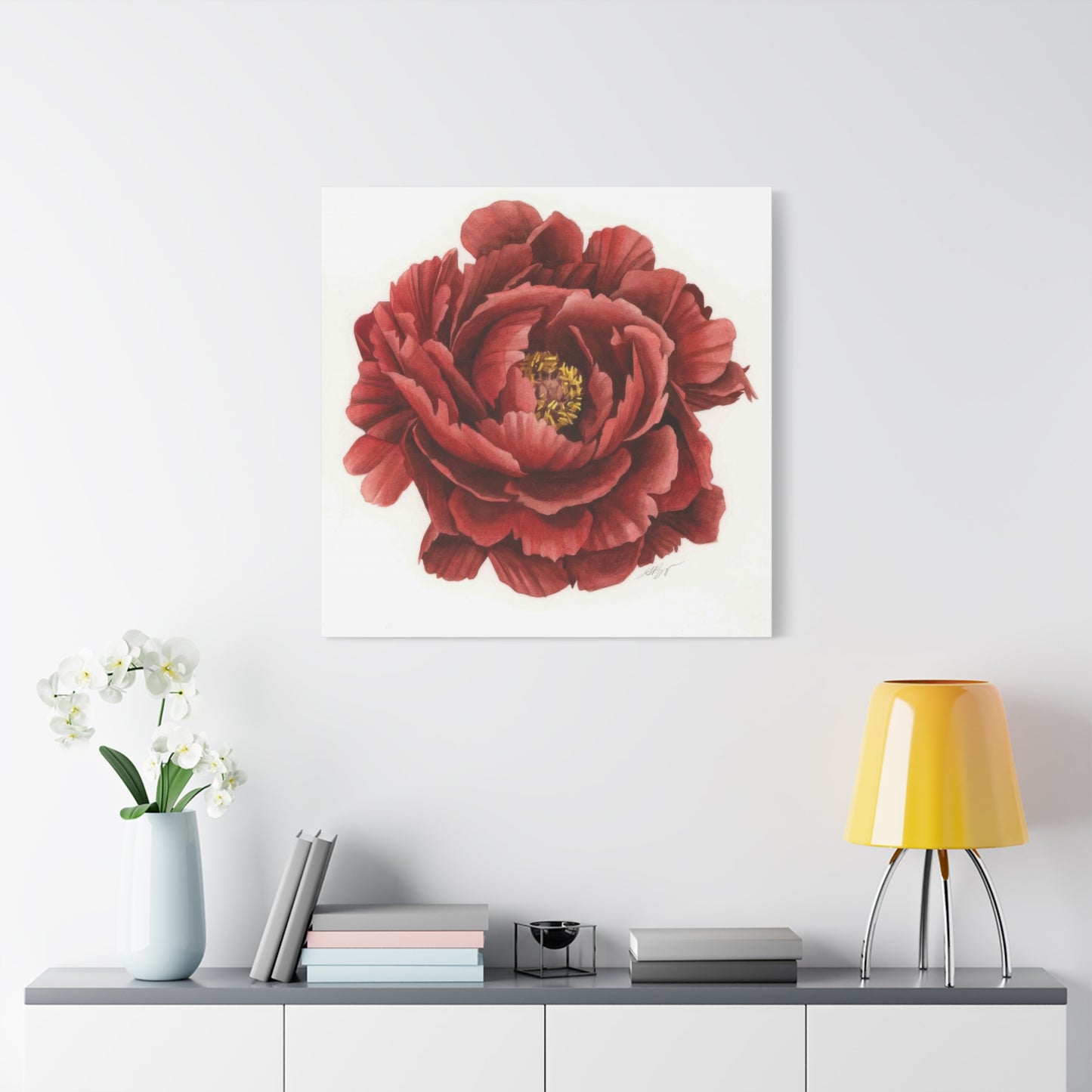Grace Popp Red Flower Head Wall Art & Canvas Prints