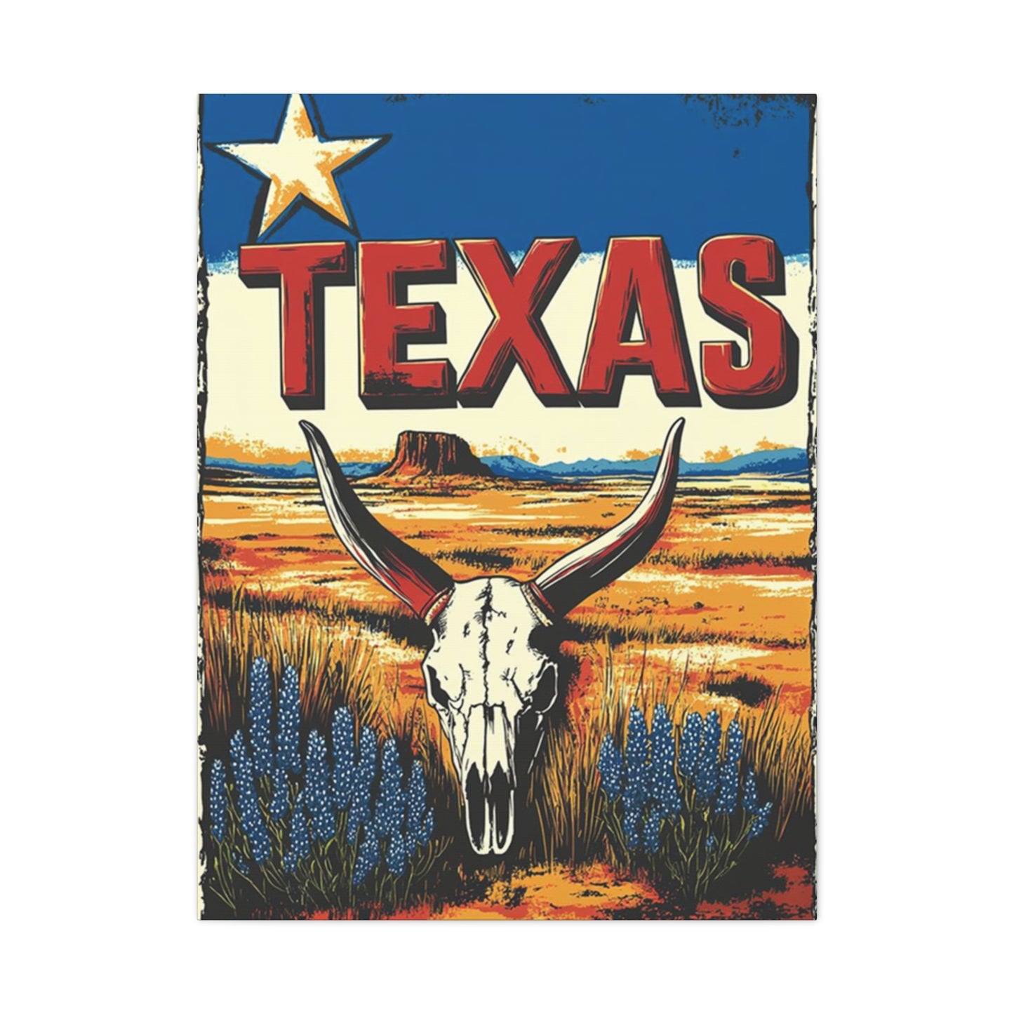 Landscape Of Star Texas Poster Wall Art & Canvas Prints