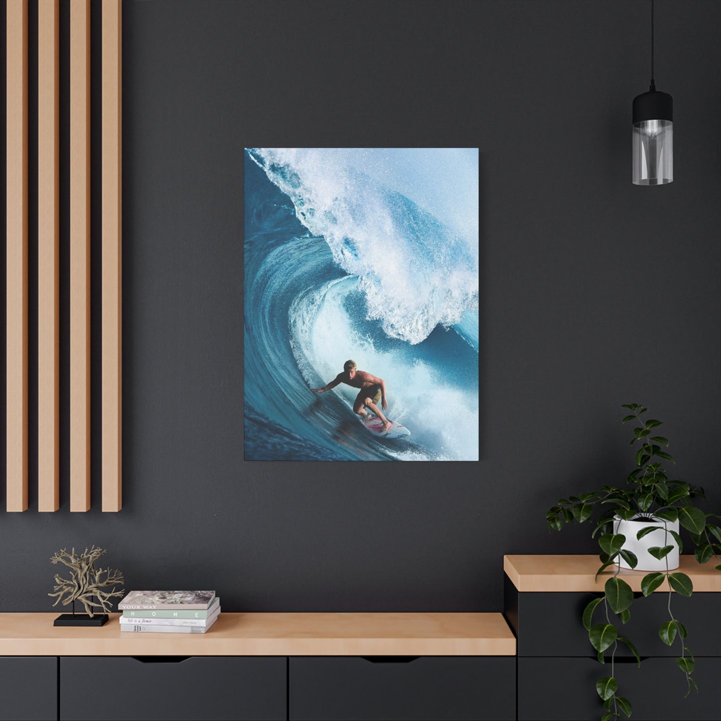 Large Surfing Wave Wall Art & Canvas Prints