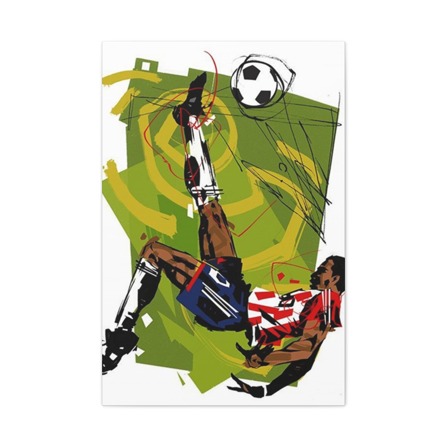 Football Reverse Kick Wall Art & Canvas Prints