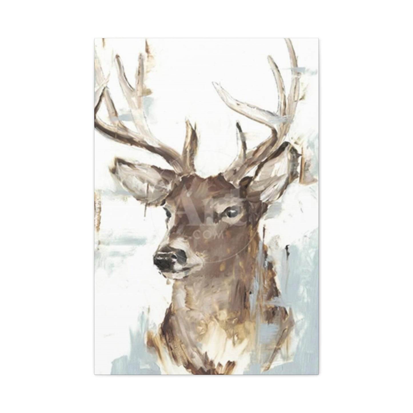 Reindeer Painting Wall Art & Canvas Prints