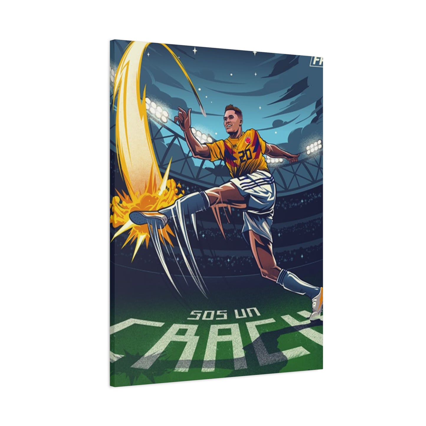 Animation Of Football Players Wall Art & Canvas Prints