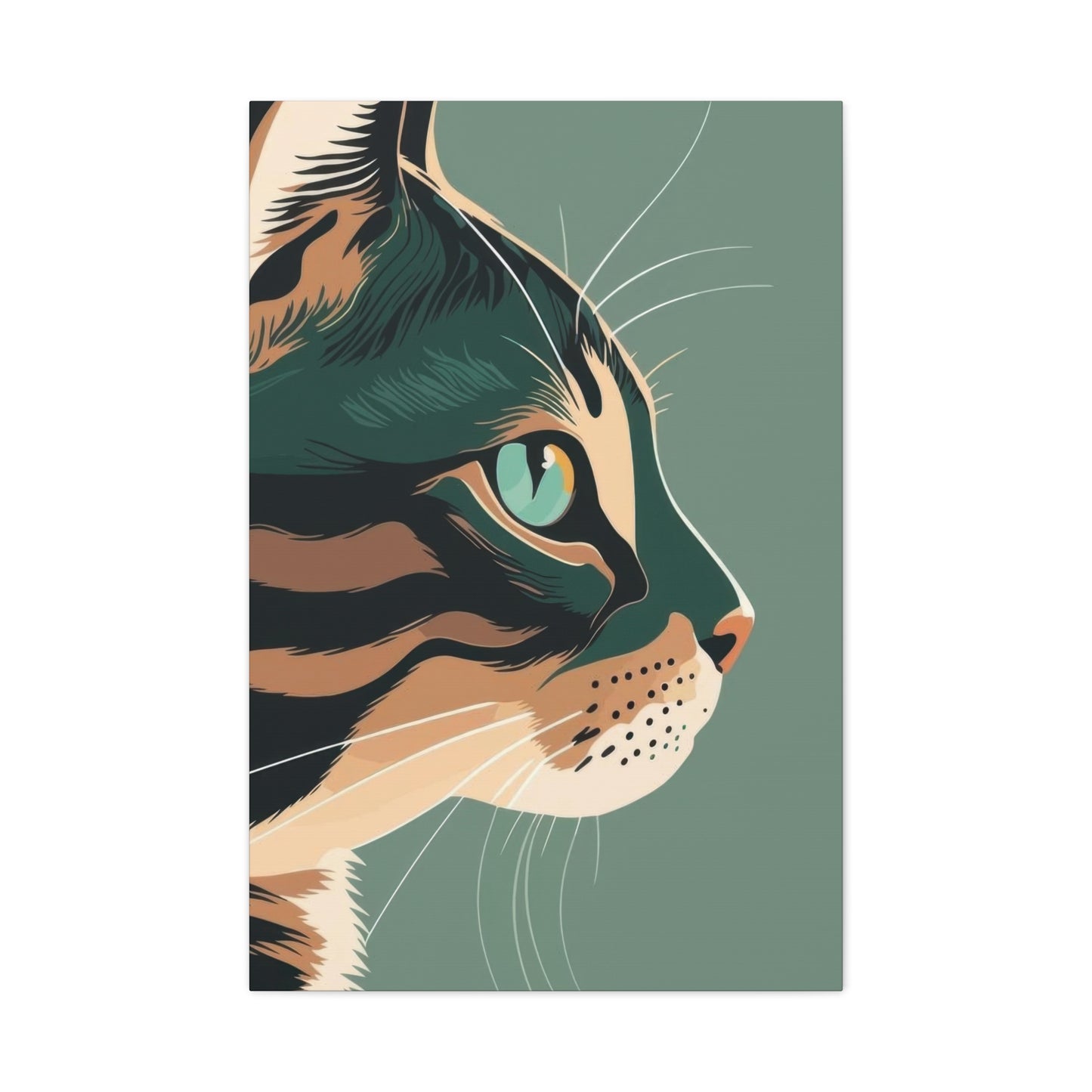 Cat Face Closeup Deco Wall Art & Canvas Prints