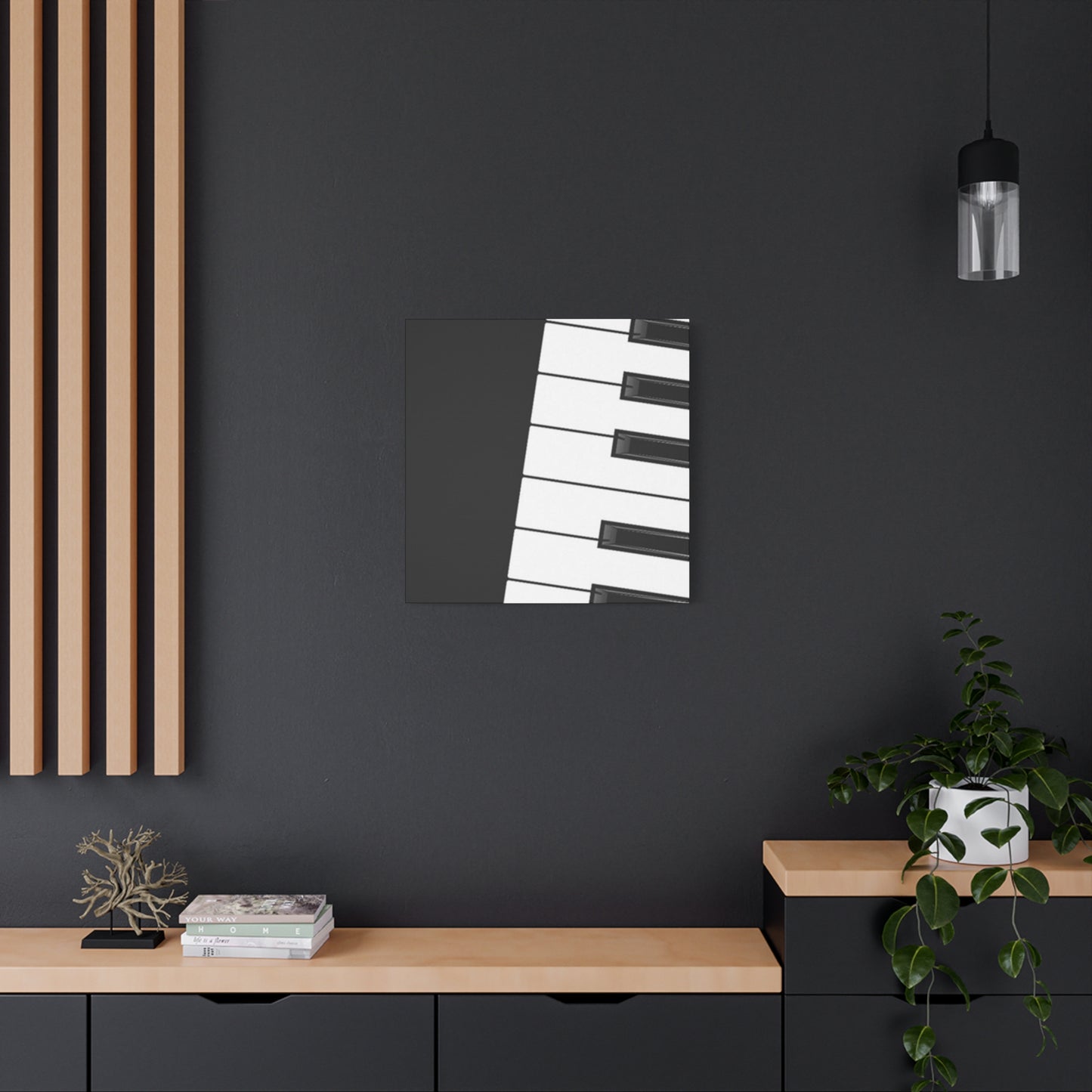 Black & White Piano keys Wall Art & Canvas Prints