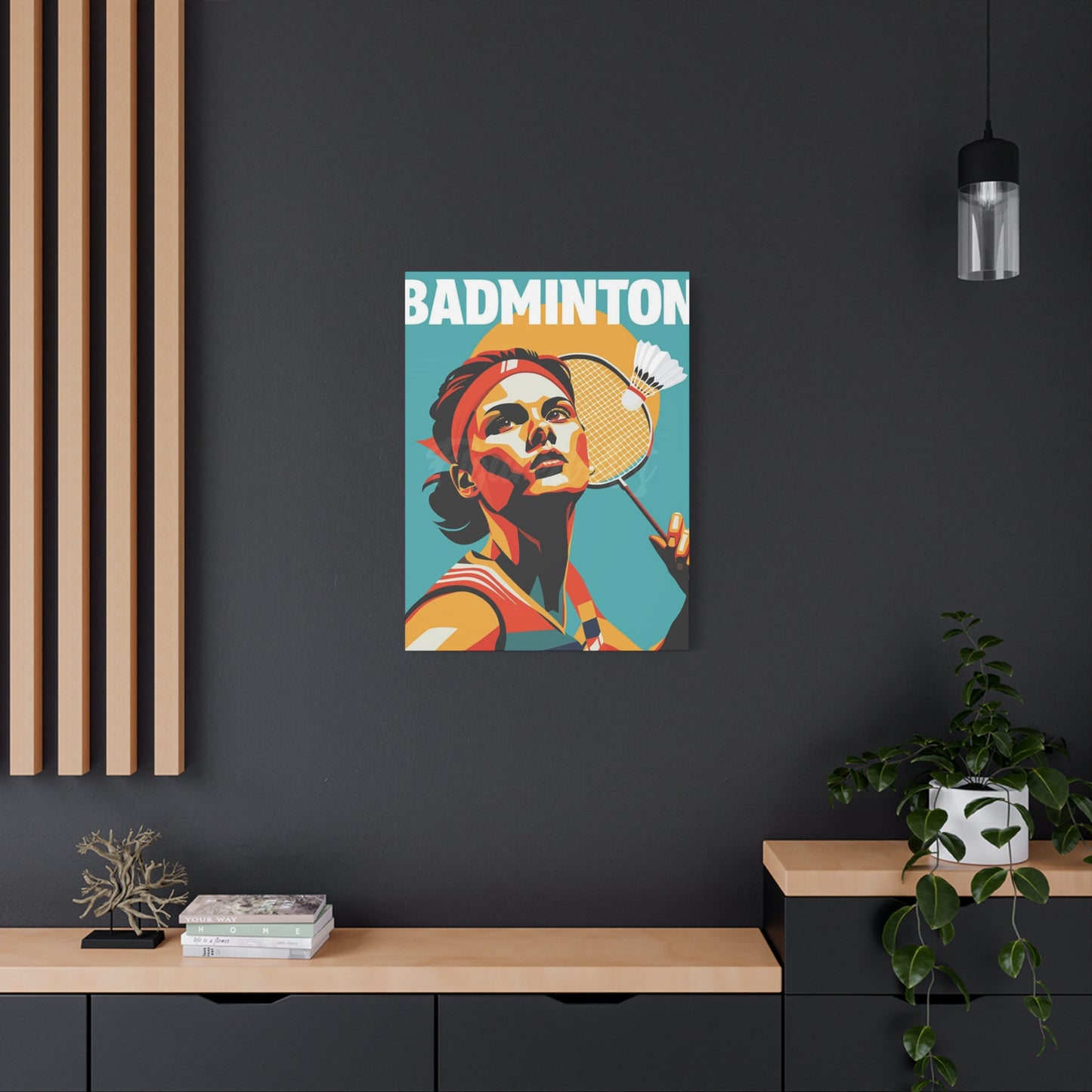 Abstract Badminton Poster Wall Art & Canvas Prints