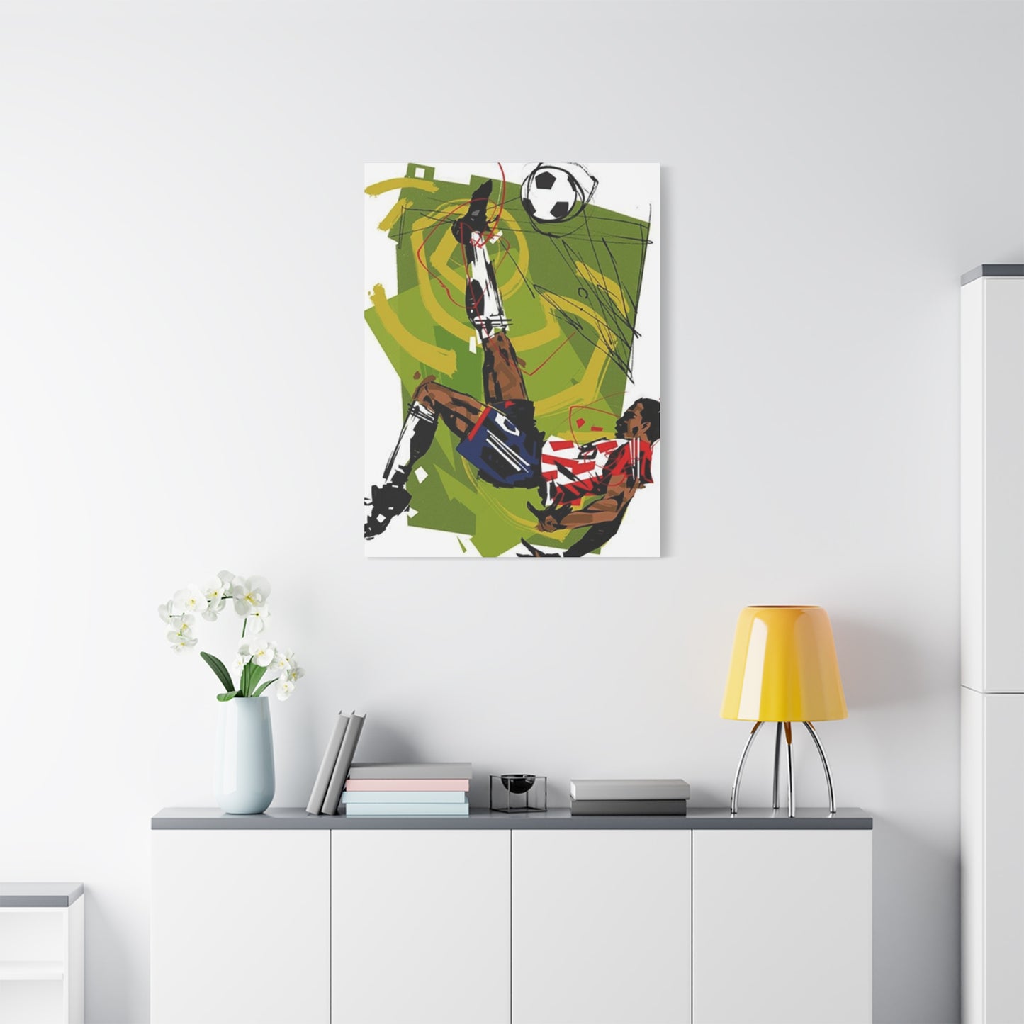 Football Reverse Kick Wall Art & Canvas Prints
