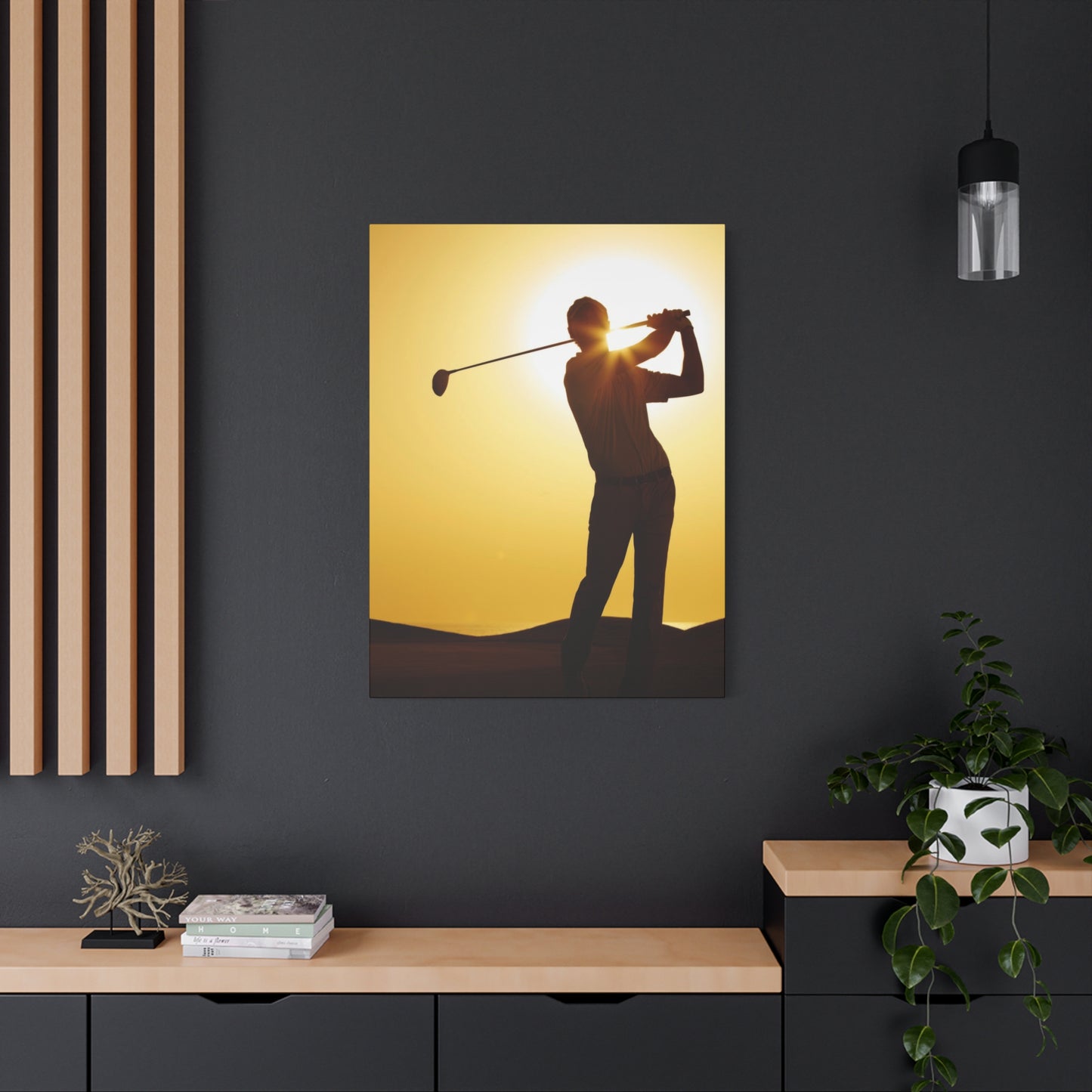 Golf Shot Low Yellow Wall Art & Canvas Prints