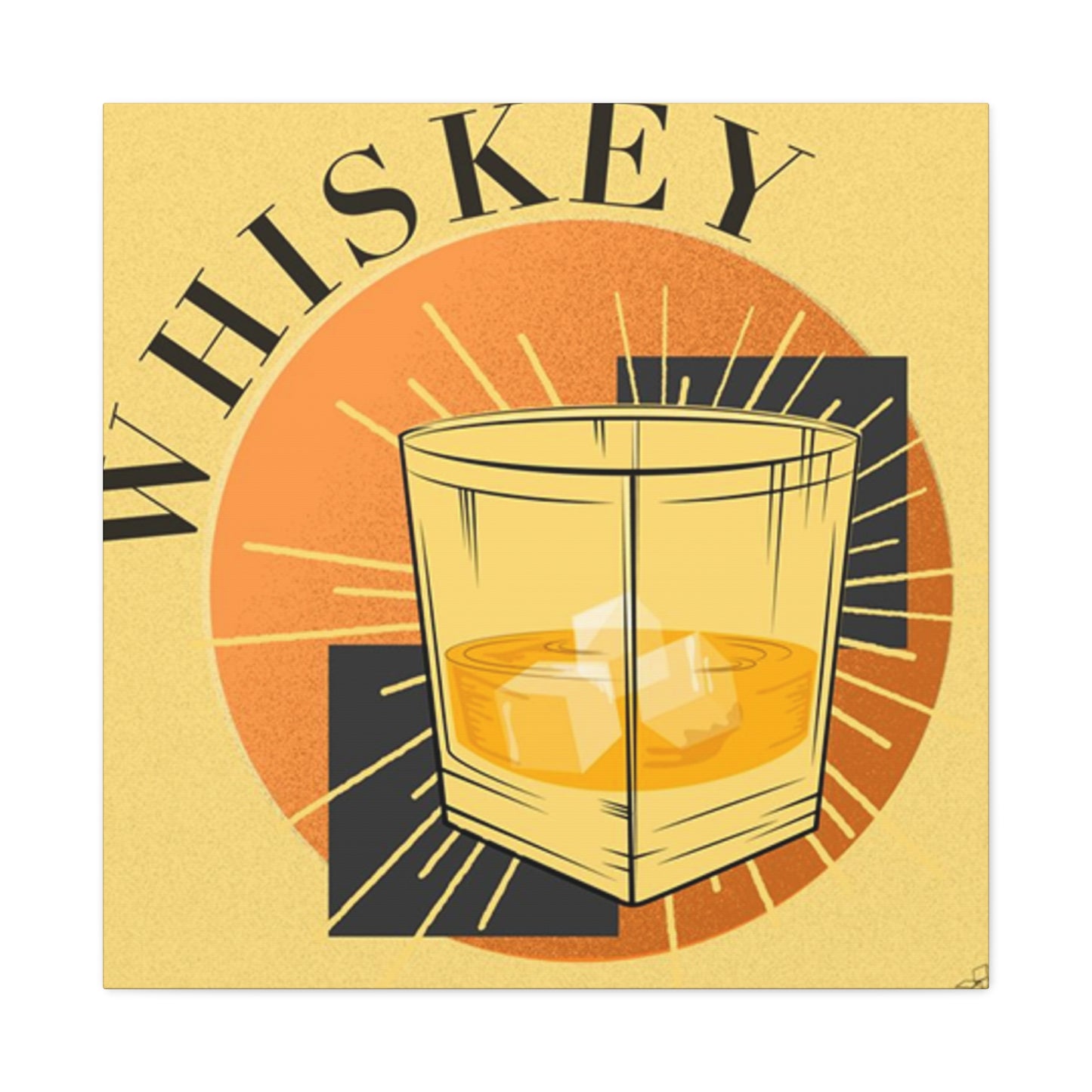 Whiskey Abstract Drinks Wall Art & Canvas Prints