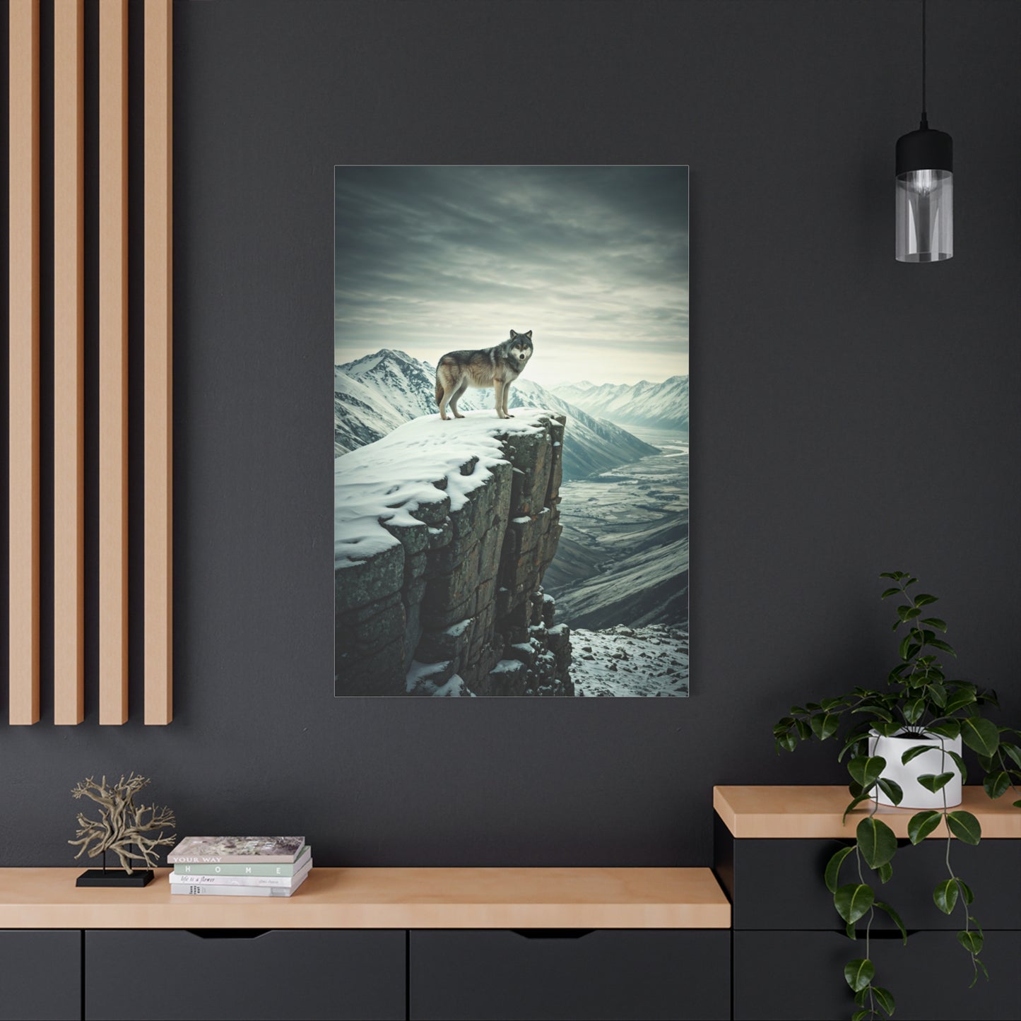 Wolf Above the Mountains wall art & canvas prints