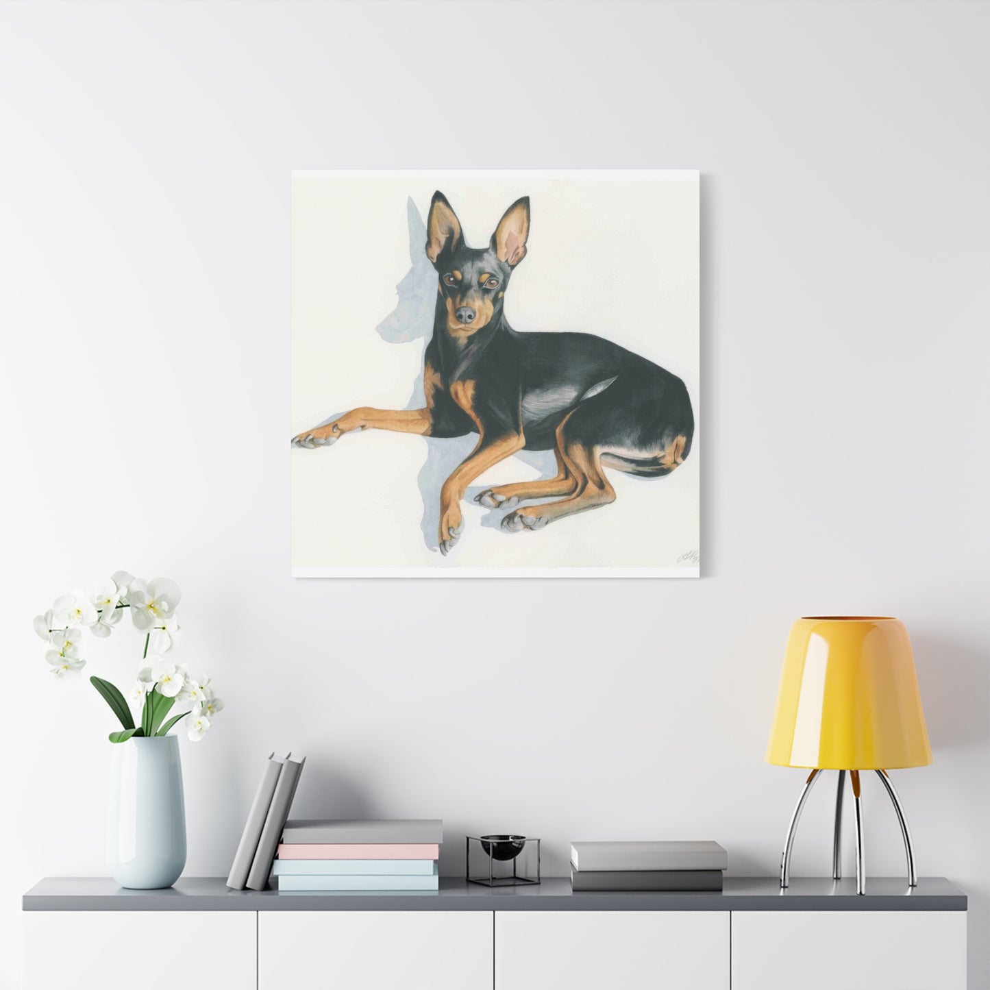 Grace Popp Black Dog Portrait Wall Art & Canvas Prints