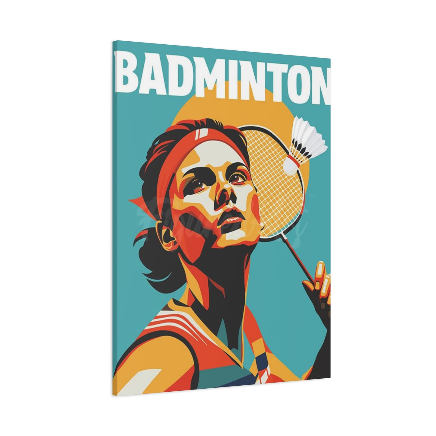 Abstract Badminton Poster Wall Art & Canvas Prints