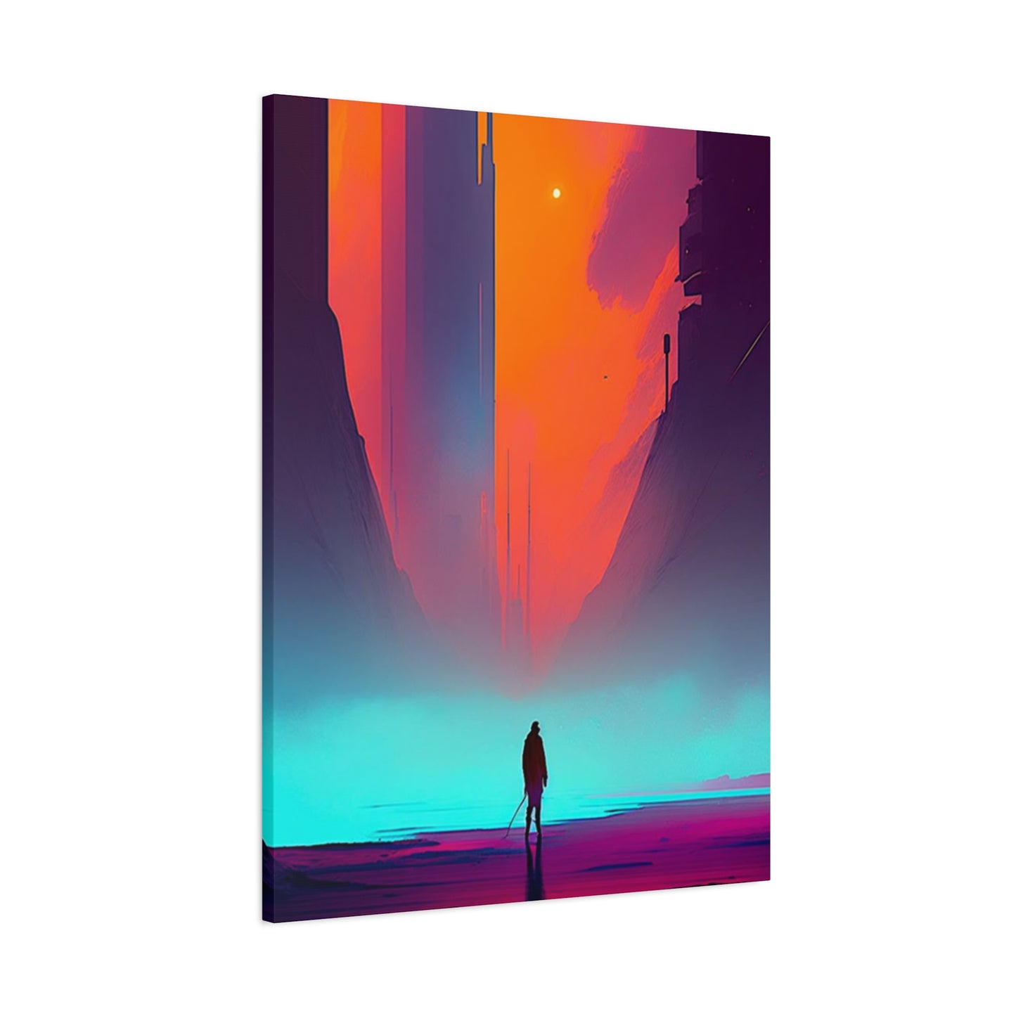 Abstract Alone Jesus Spiritual Christianity Wall Art & Canvas Prints