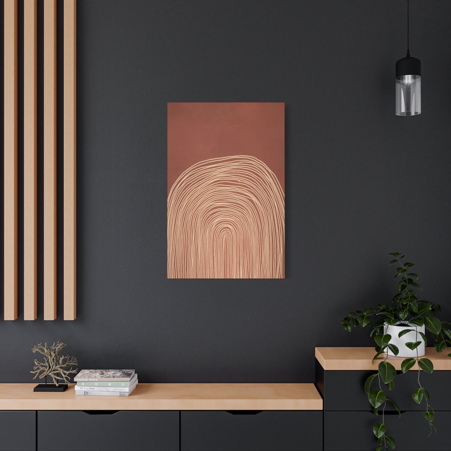 Abstract Concentrix Curves Earth Tones Wall Art & Canvas Prints